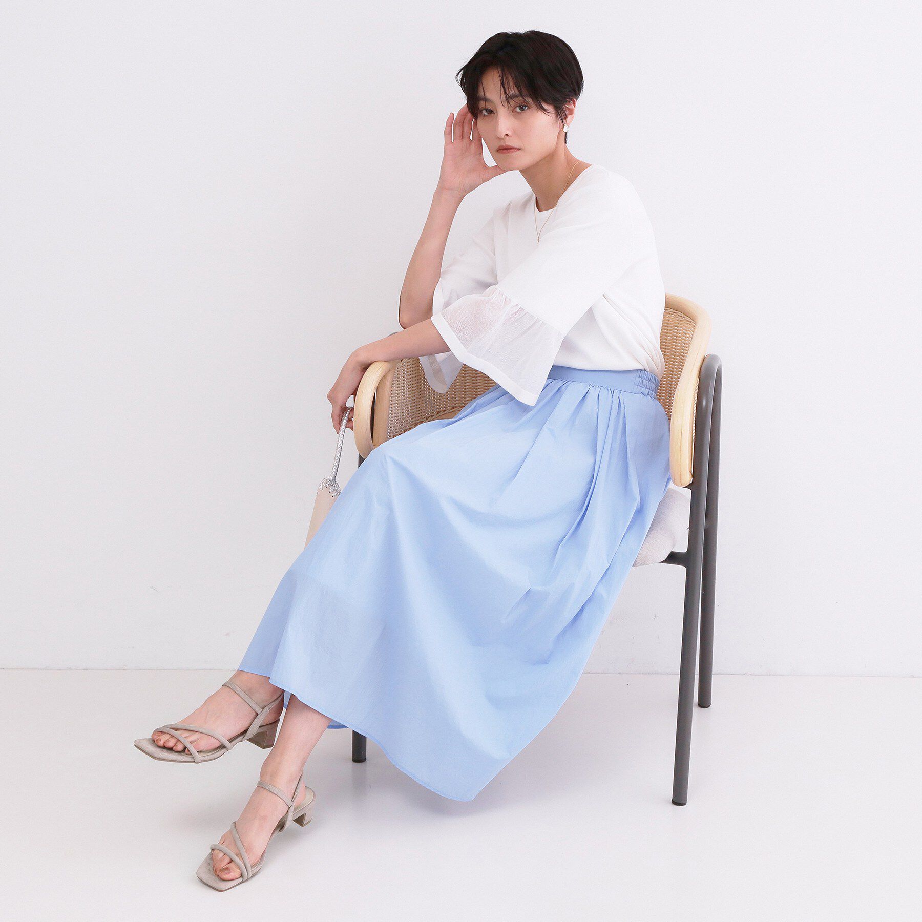 OPAQUE.CLIP「ワンタッチクロスデザインサンダル」|サンダル|