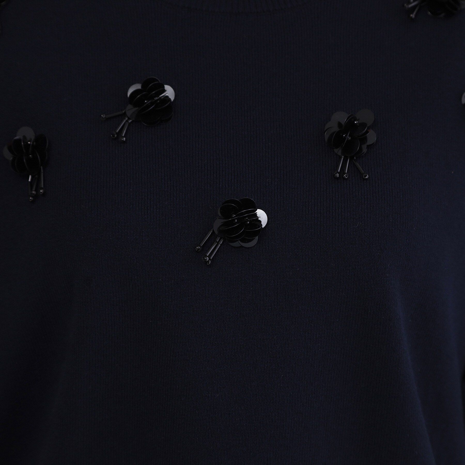 OPAQUE.CLIP「ビジューモチーフニット【洗える】」|ニット・セーター|