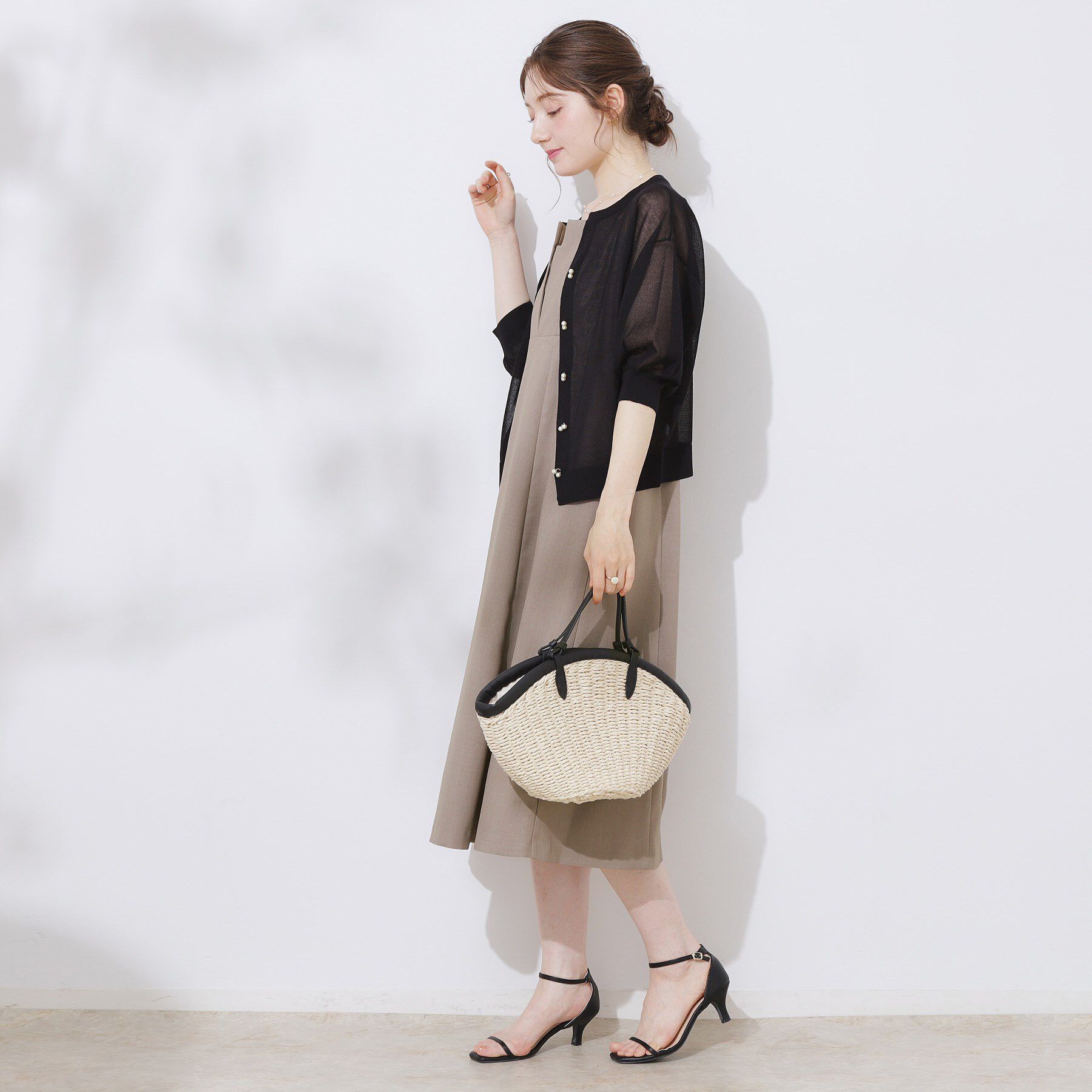 Couture broach「【洗える・大人可愛い】リネンライクアソートキャミワンピース」|ワンピース|