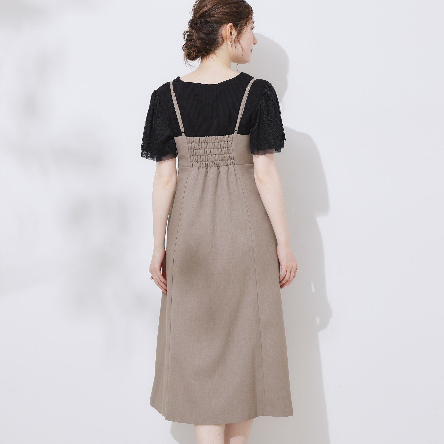 Couture broach「【洗える・大人可愛い】リネンライクアソートキャミワンピース」|ワンピース|