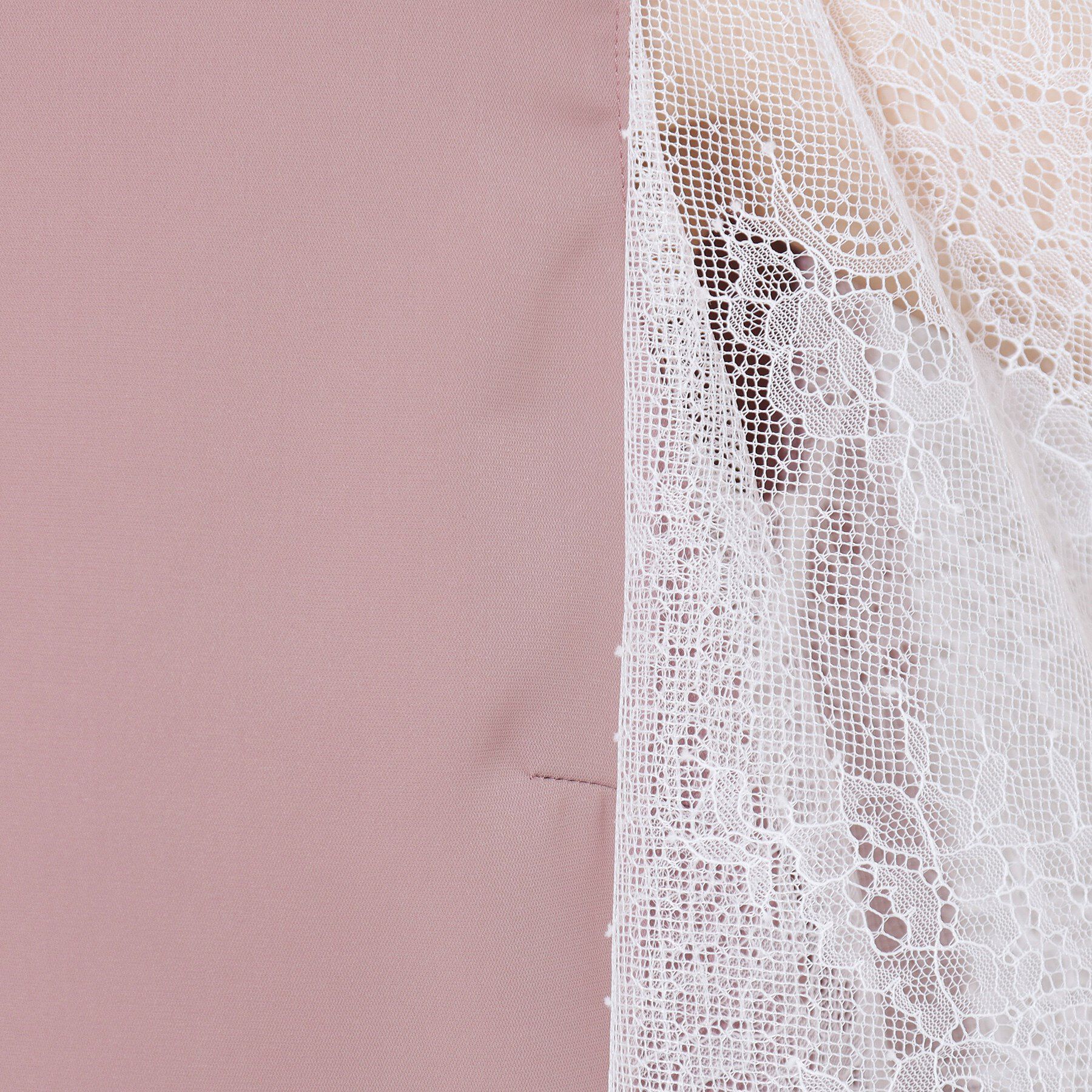 Couture broach「【マシンウォッシャブル・シアー・細見え】Vネック袖レースフレアブラウス」|シャツ・ブラウス|