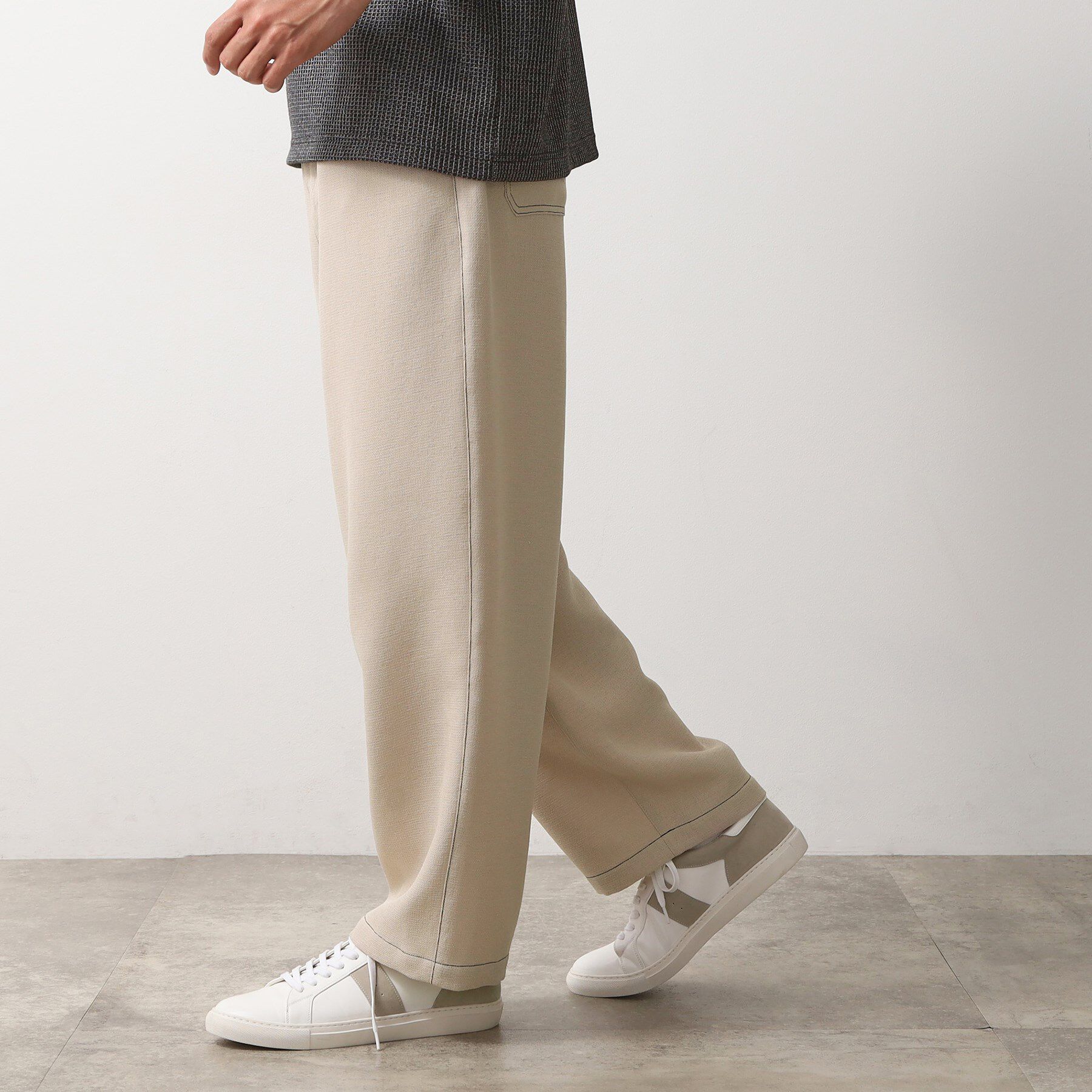 THE SHOP TK「ブッチャー配色ワイドパンツ」|その他|