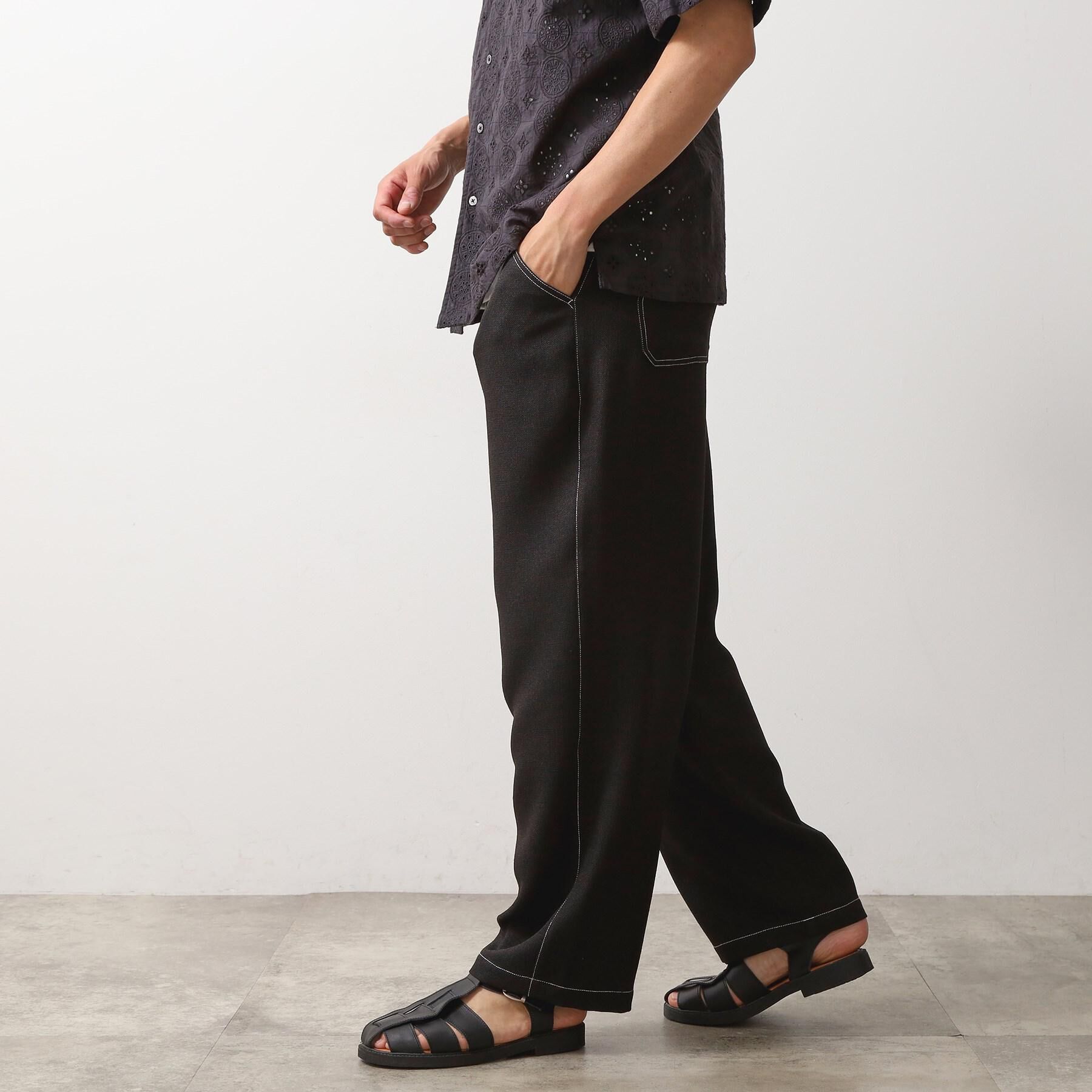 THE SHOP TK「ブッチャー配色ワイドパンツ」|その他|