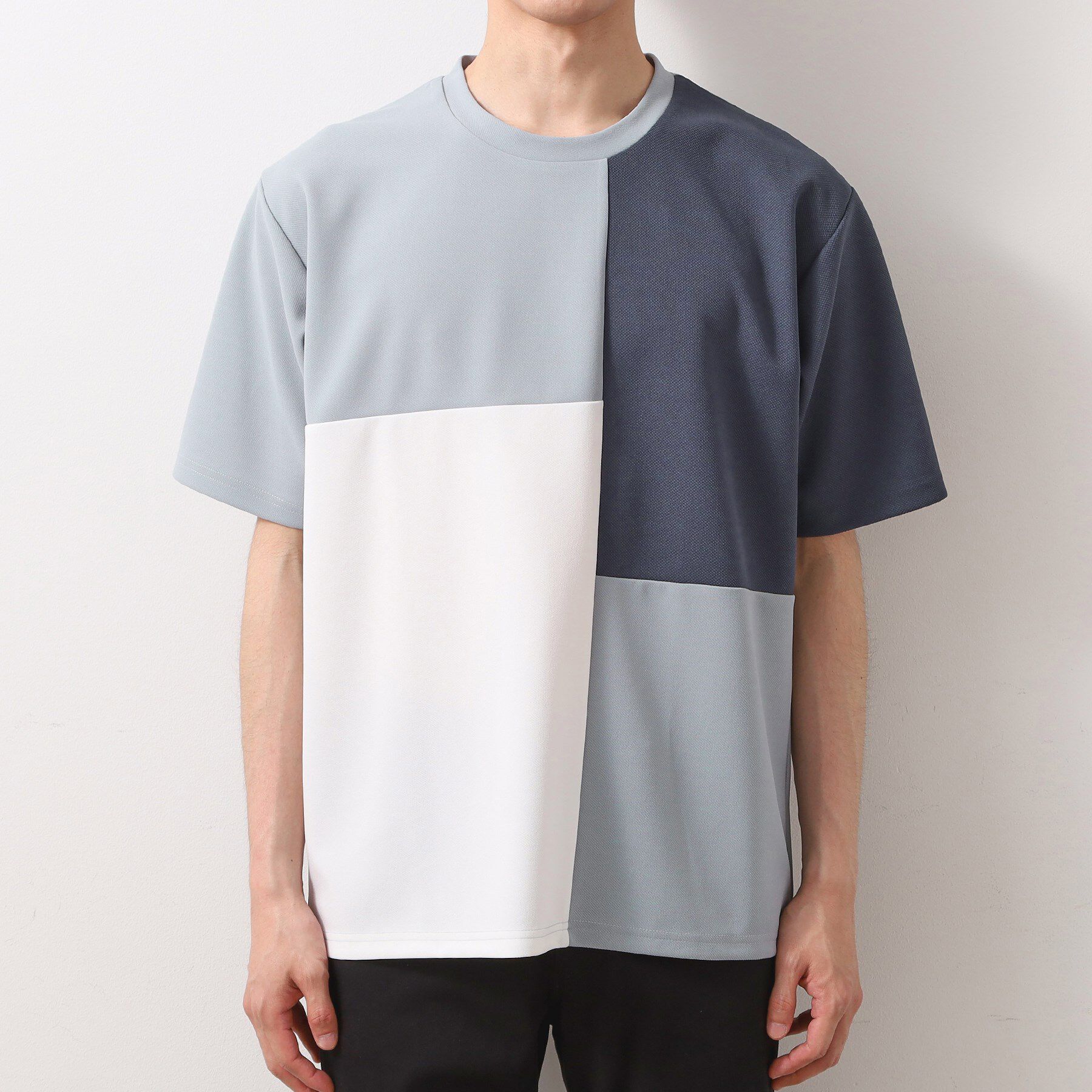 THE SHOP TK「ツイルブロッキング半袖Tシャツ」|Tシャツ・カットソー|