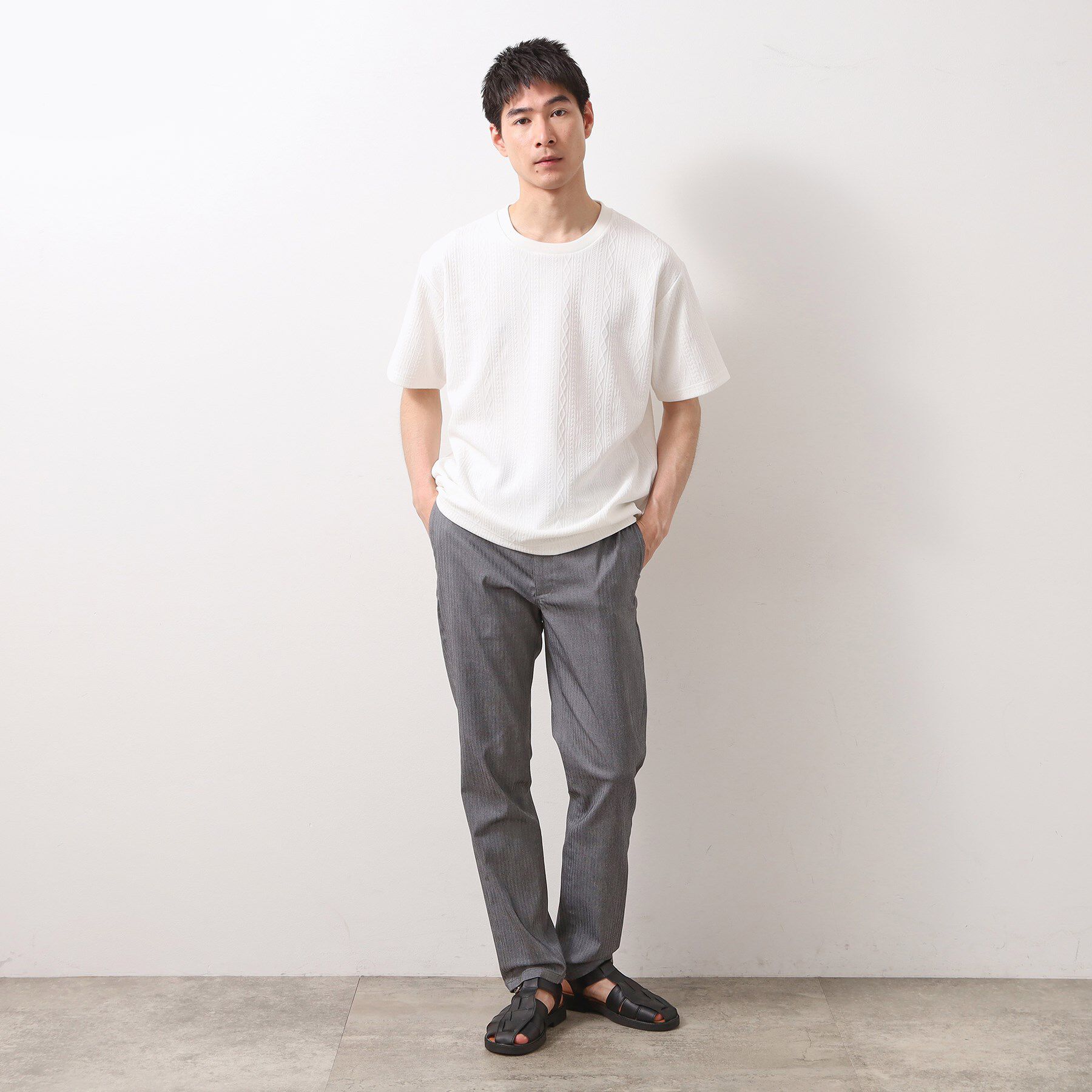 THE SHOP TK「ライトフクレジャカード半袖Tシャツ 洗濯機OK」|Tシャツ・カットソー|