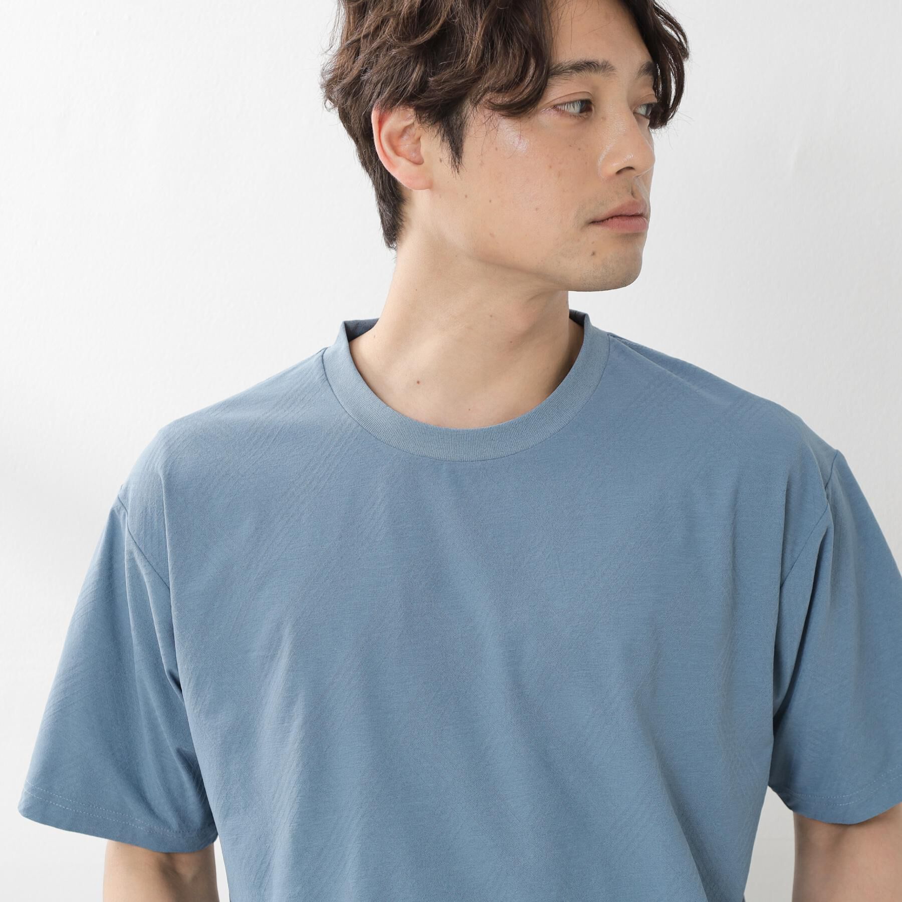THE SHOP TK「パーフェクテックリンクス半袖Tシャツ 【接触冷感／吸水速乾／UVカット／洗濯機OK】」|Tシャツ・カットソー|