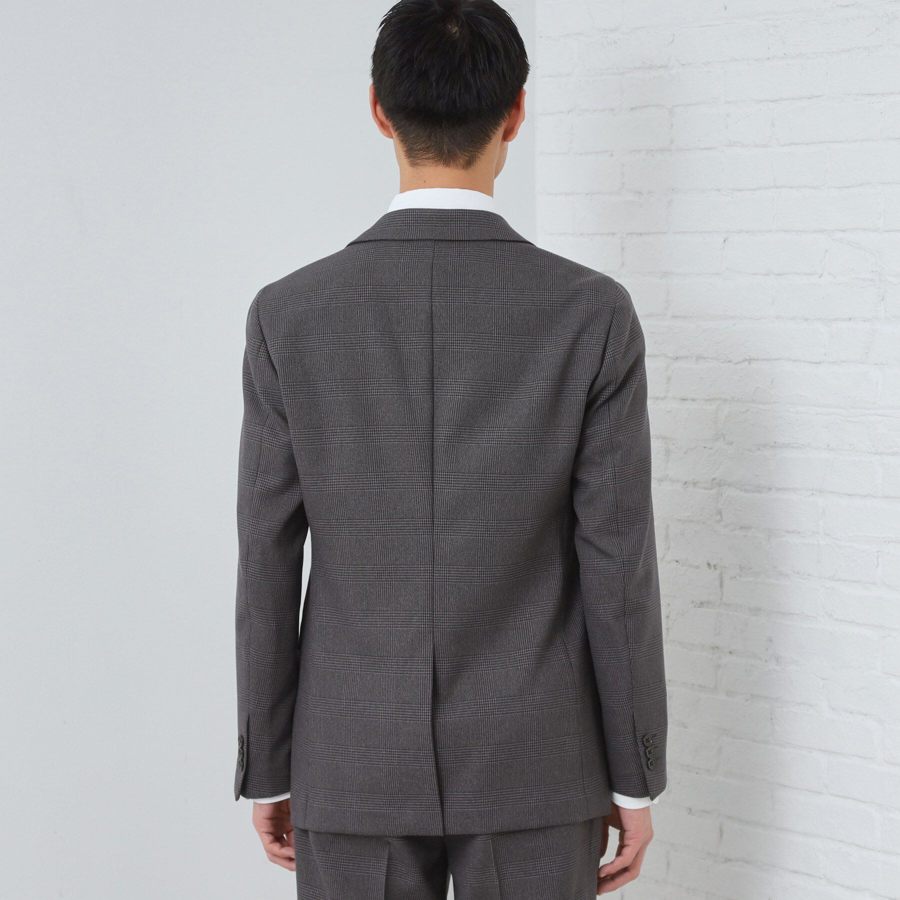 THE SHOP TK「【セットアップ可/防シワ/洗濯機OK】AVANT WOOLYグレンチェックジャケット」|テーラードジャケット|