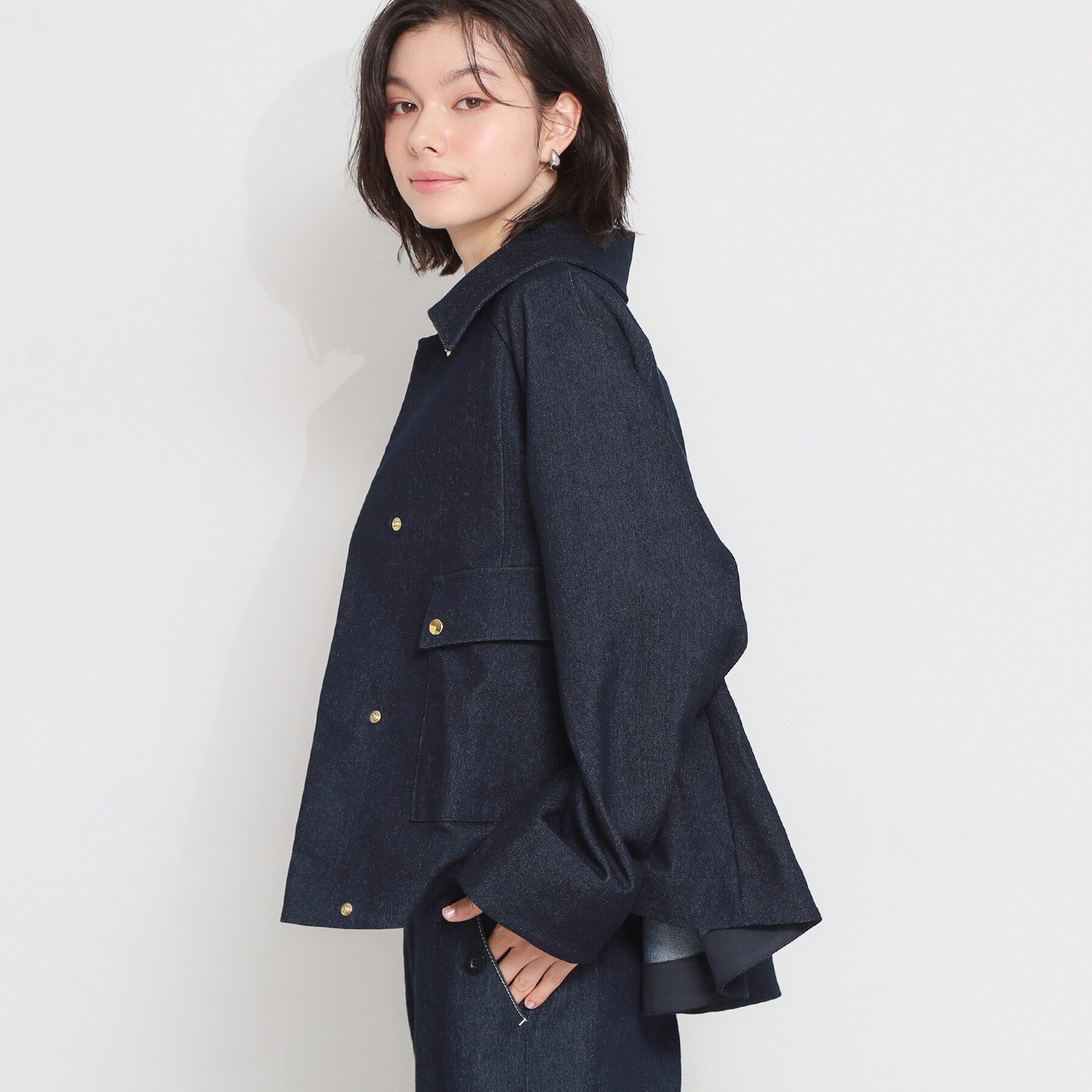 THE SHOP TK「大人かっこいい 軽やかデニム＆チノブルゾン」|ブルゾン・スタジャン|