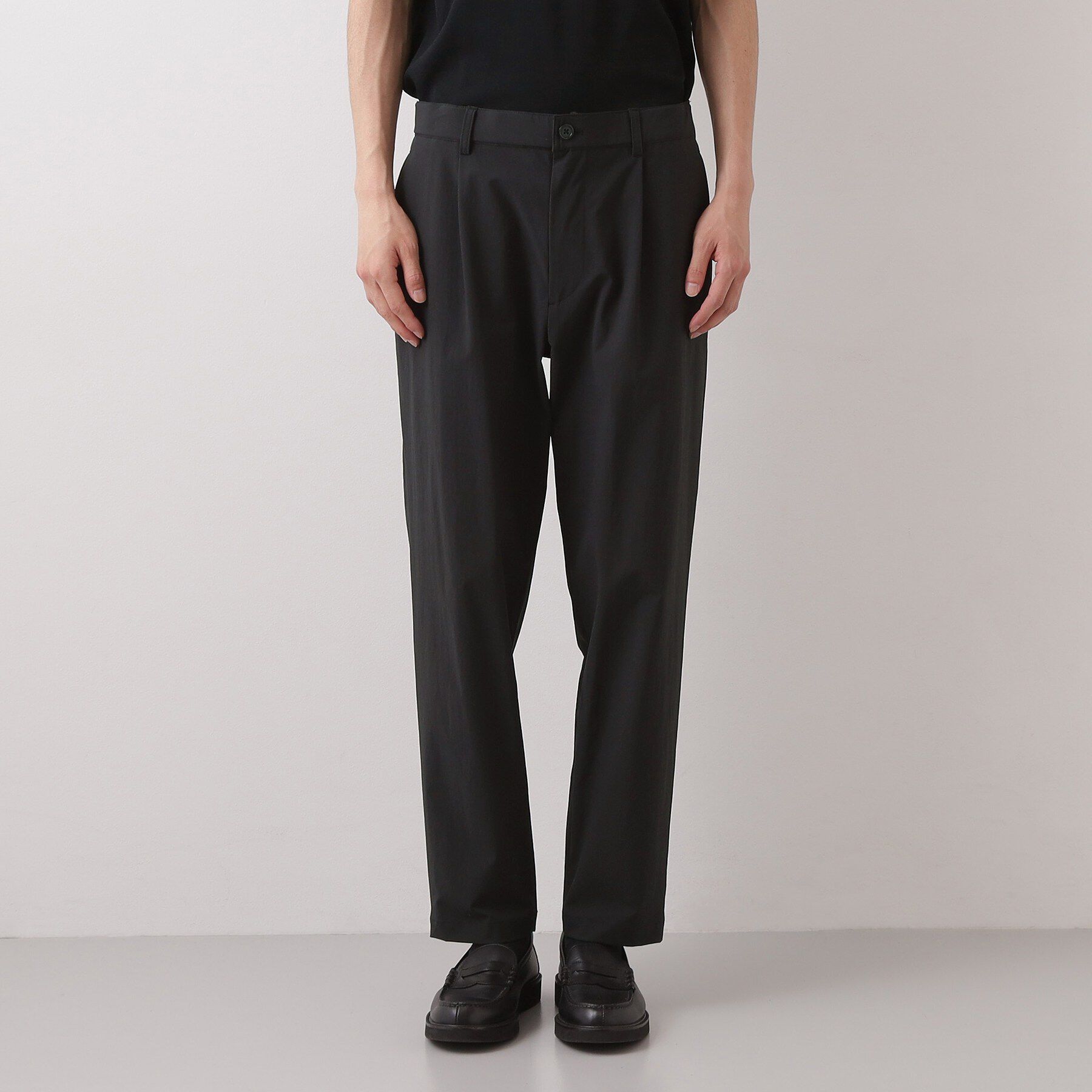 THE SHOP TK「《KURO》コーデュラナイロン  テーパードパンツ セットアップ可／防シワ／撥水／ストレッチ」|その他|