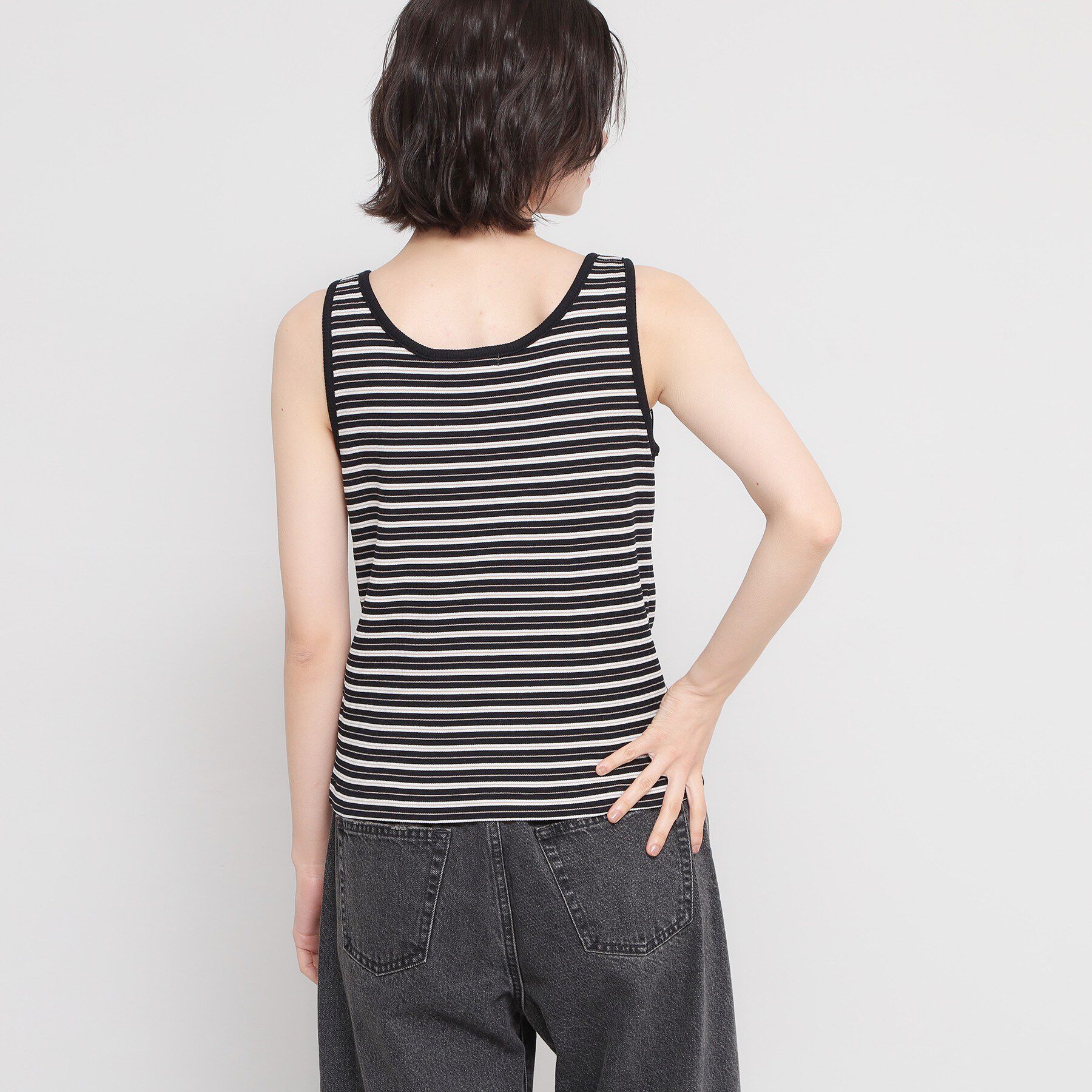 THE SHOP TK「マルチボーダーニットソータンク」|キャミソール|