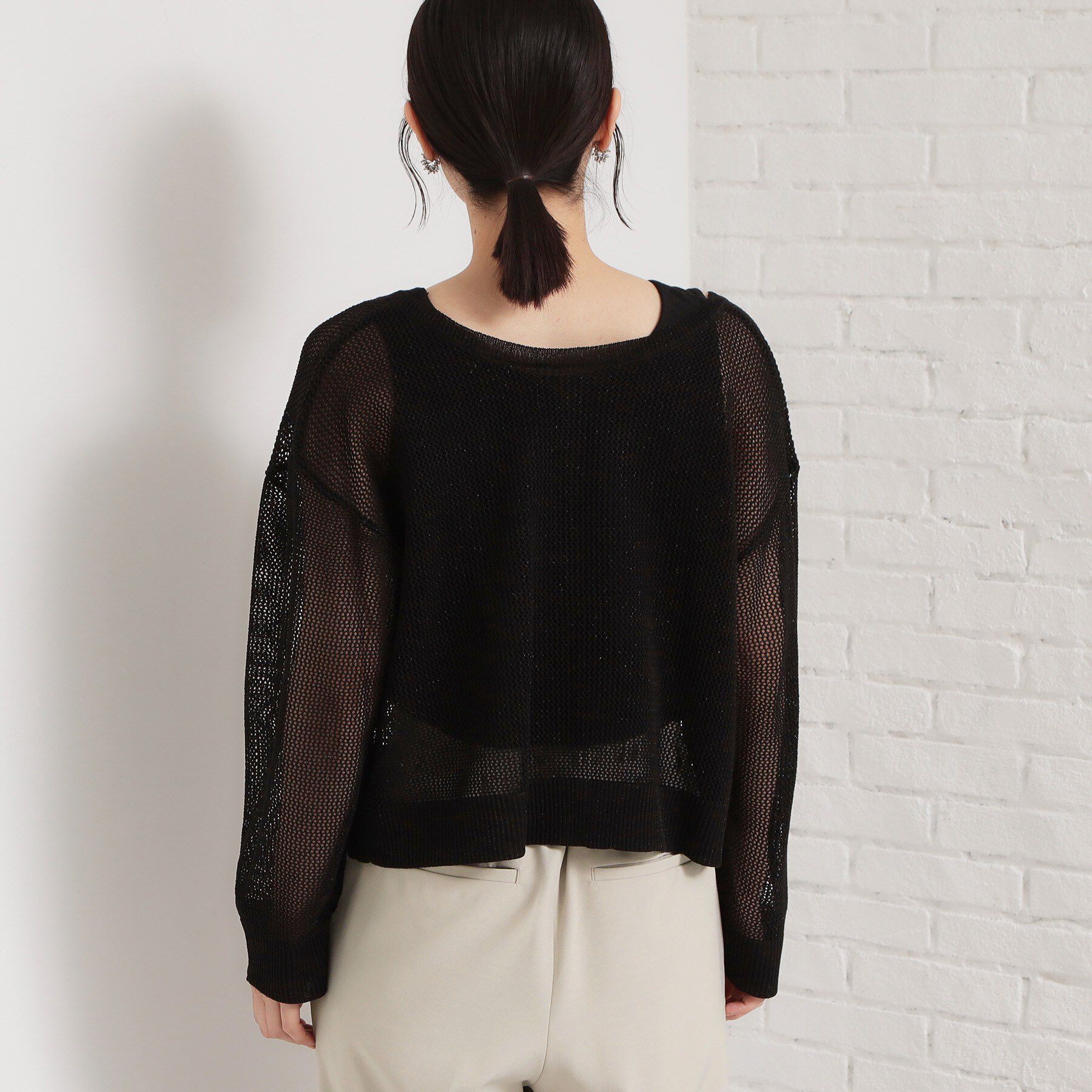 THE SHOP TK「【2点セット】前後2wayラメメッシュタンクセット」|ニット・セーター|