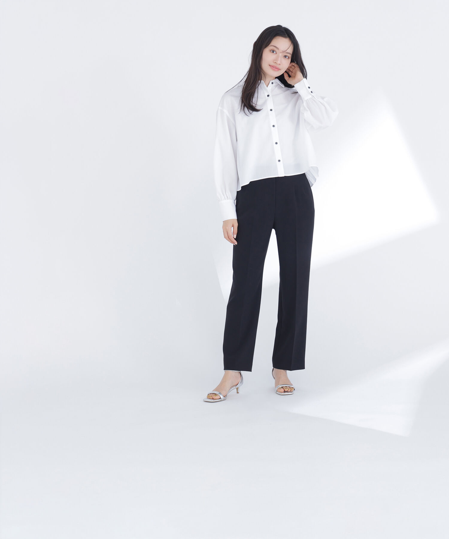  「バックプリーツデザインシャツ」|シャツ・ブラウス|