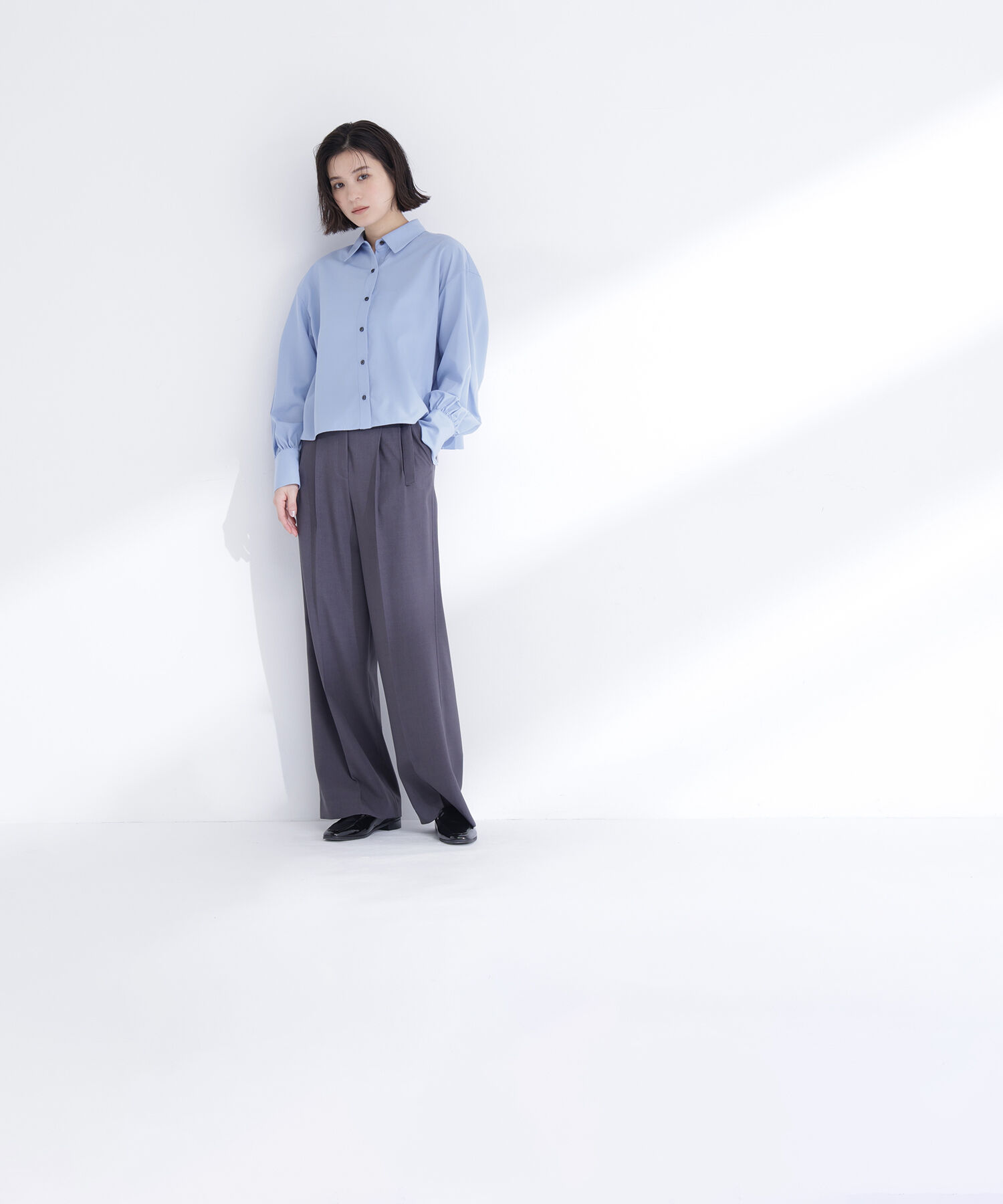  「バックプリーツデザインシャツ」|シャツ・ブラウス|