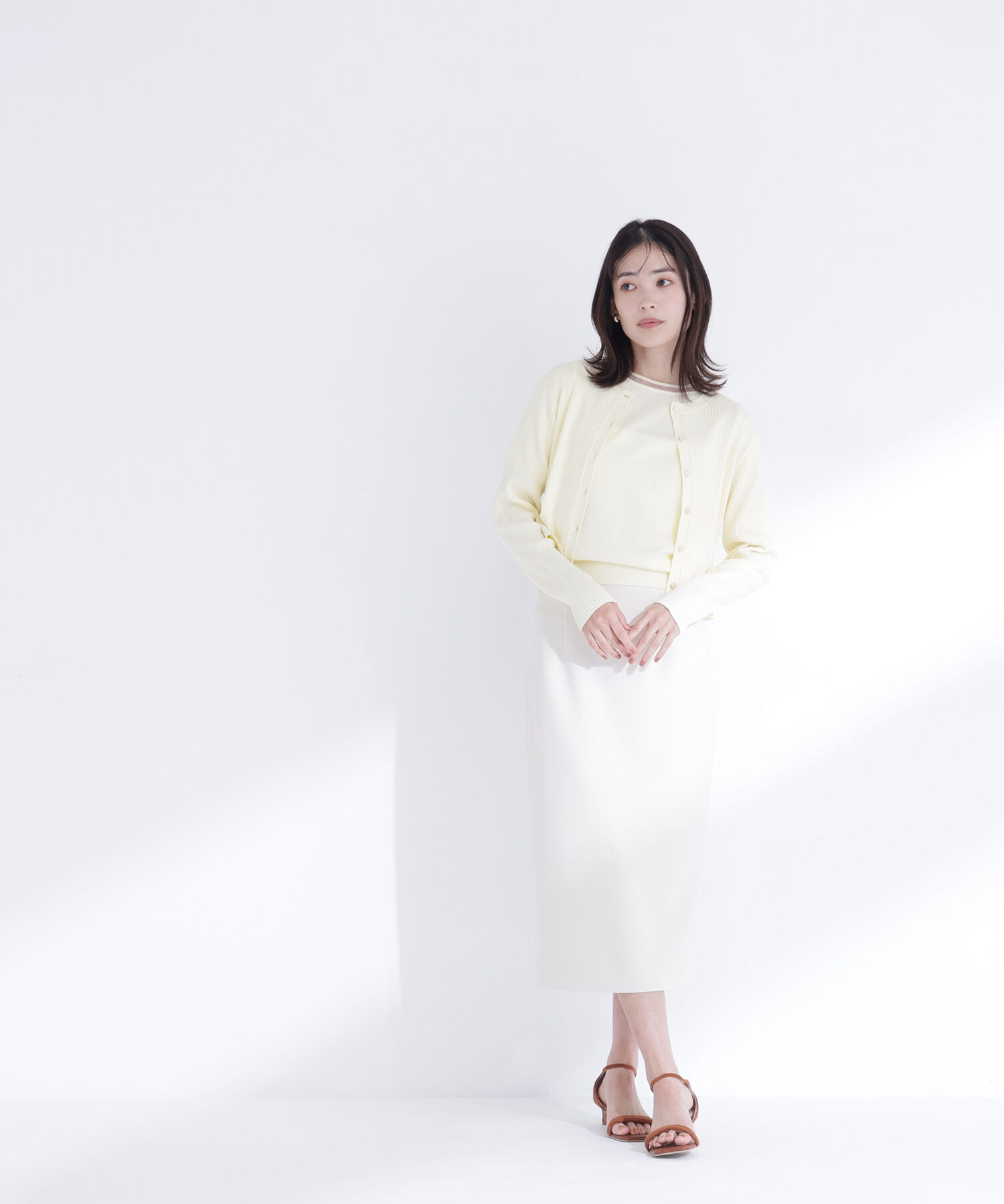  「シアーラインニットアンサンブル」|ニット・セーター|