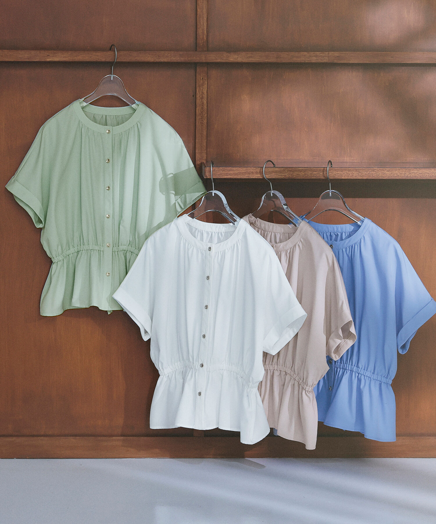  「きゅっとふわっと。全部盛りブラウス」|シャツ・ブラウス|