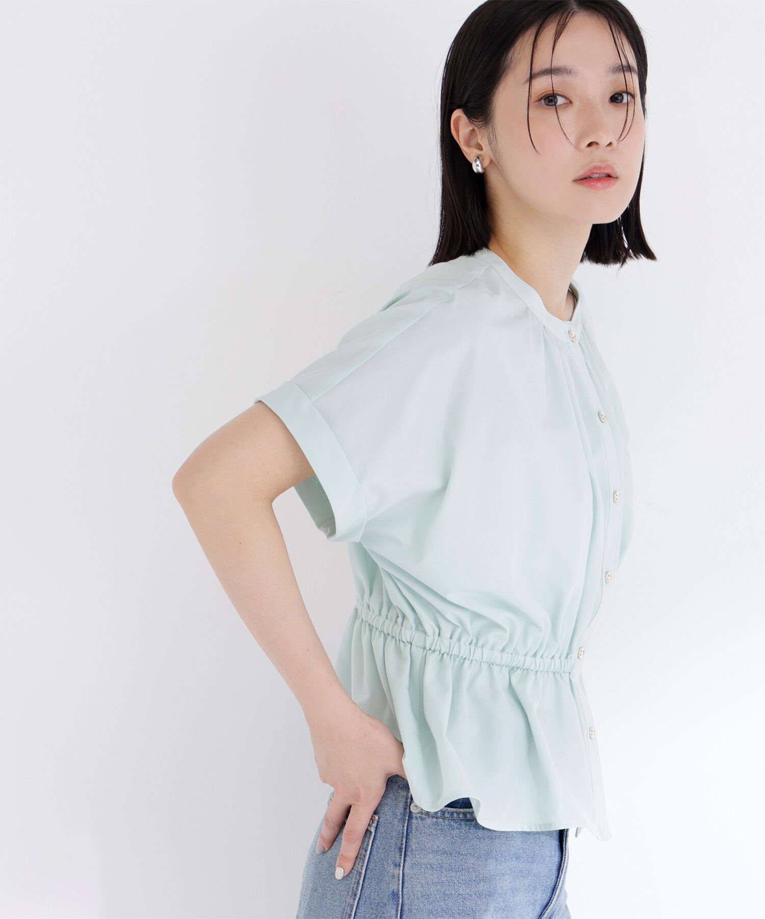  「きゅっとふわっと。全部盛りブラウス」|シャツ・ブラウス|