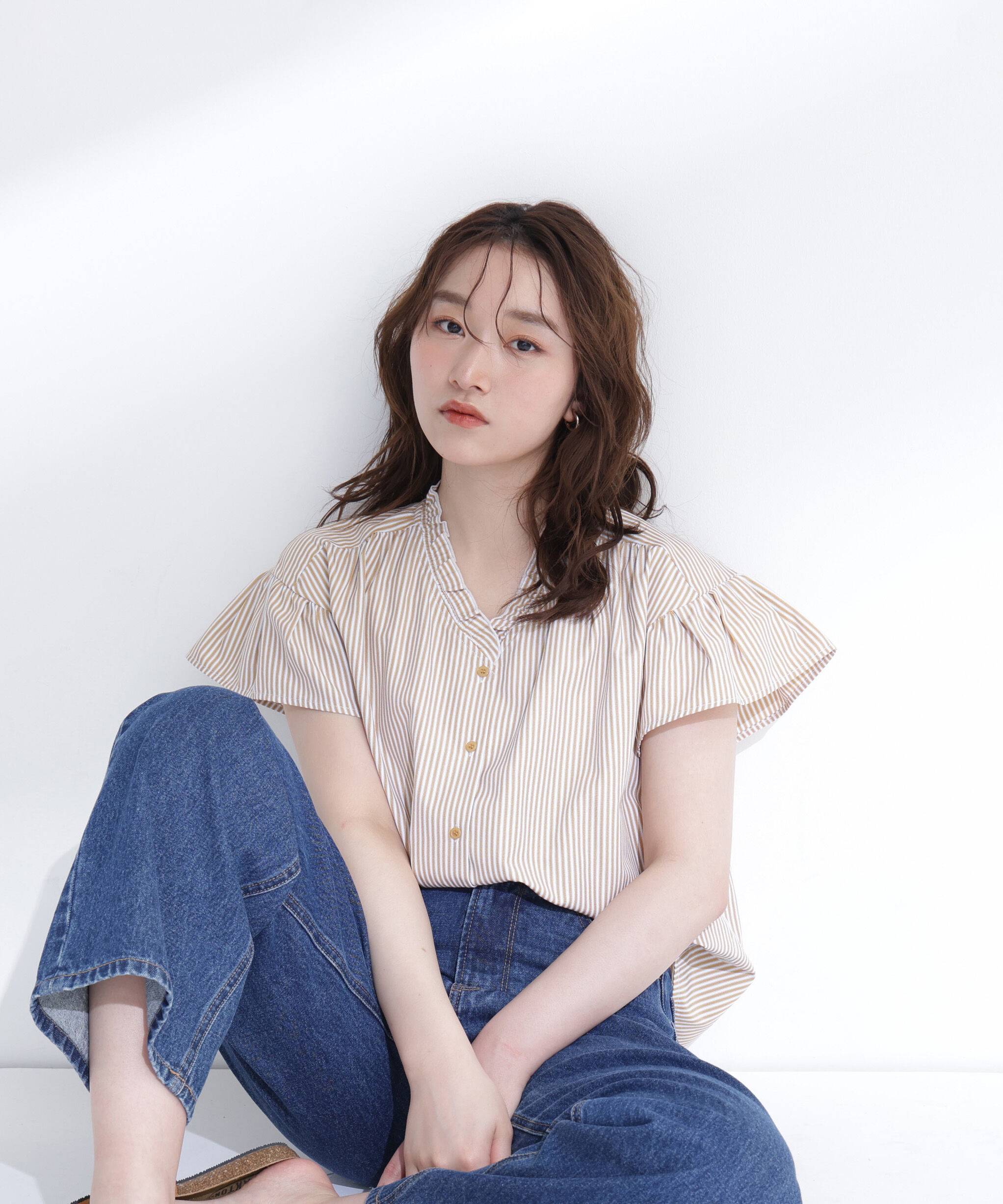  「ストライプフリルネックブラウス」|シャツ・ブラウス|キャメルスト 2