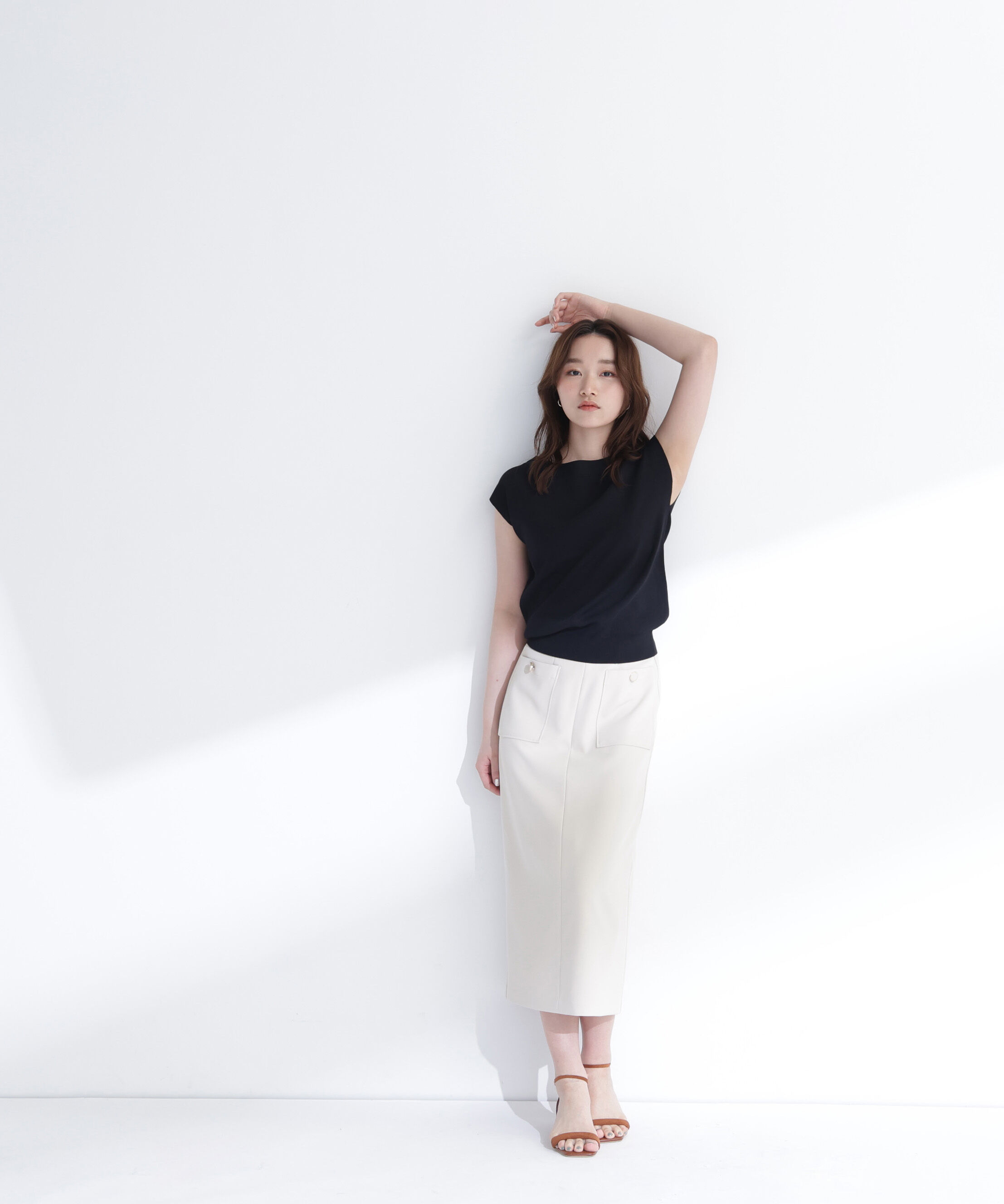  「総針ベーシックニット ボートネック」|ニット・セーター|