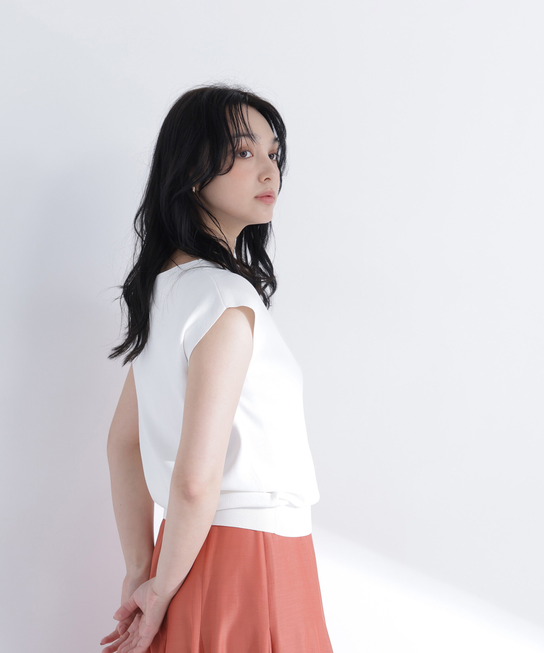  「総針ベーシックニット ボートネック」|ニット・セーター|