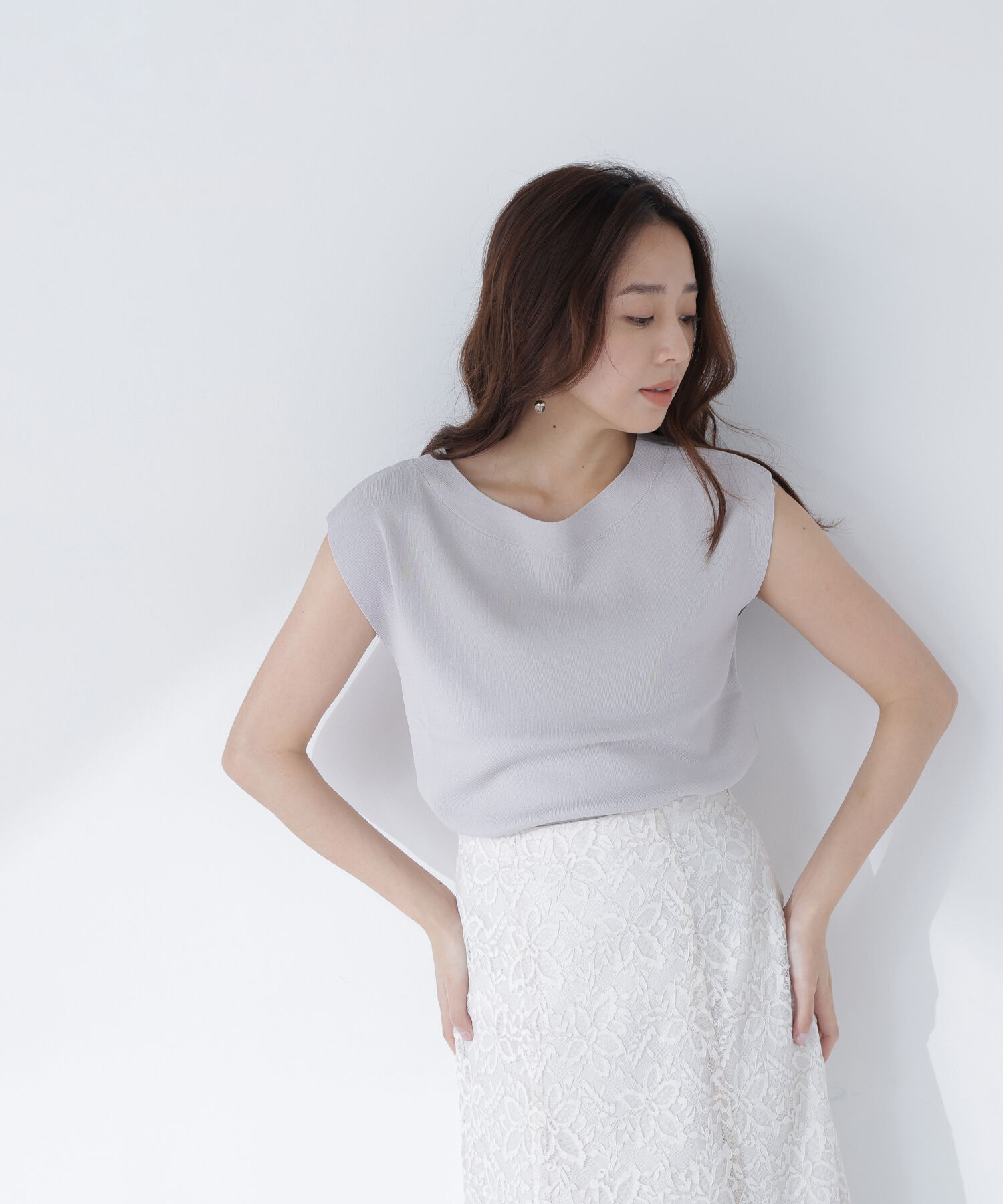  「総針ベーシックニット ボートネック」|ニット・セーター|