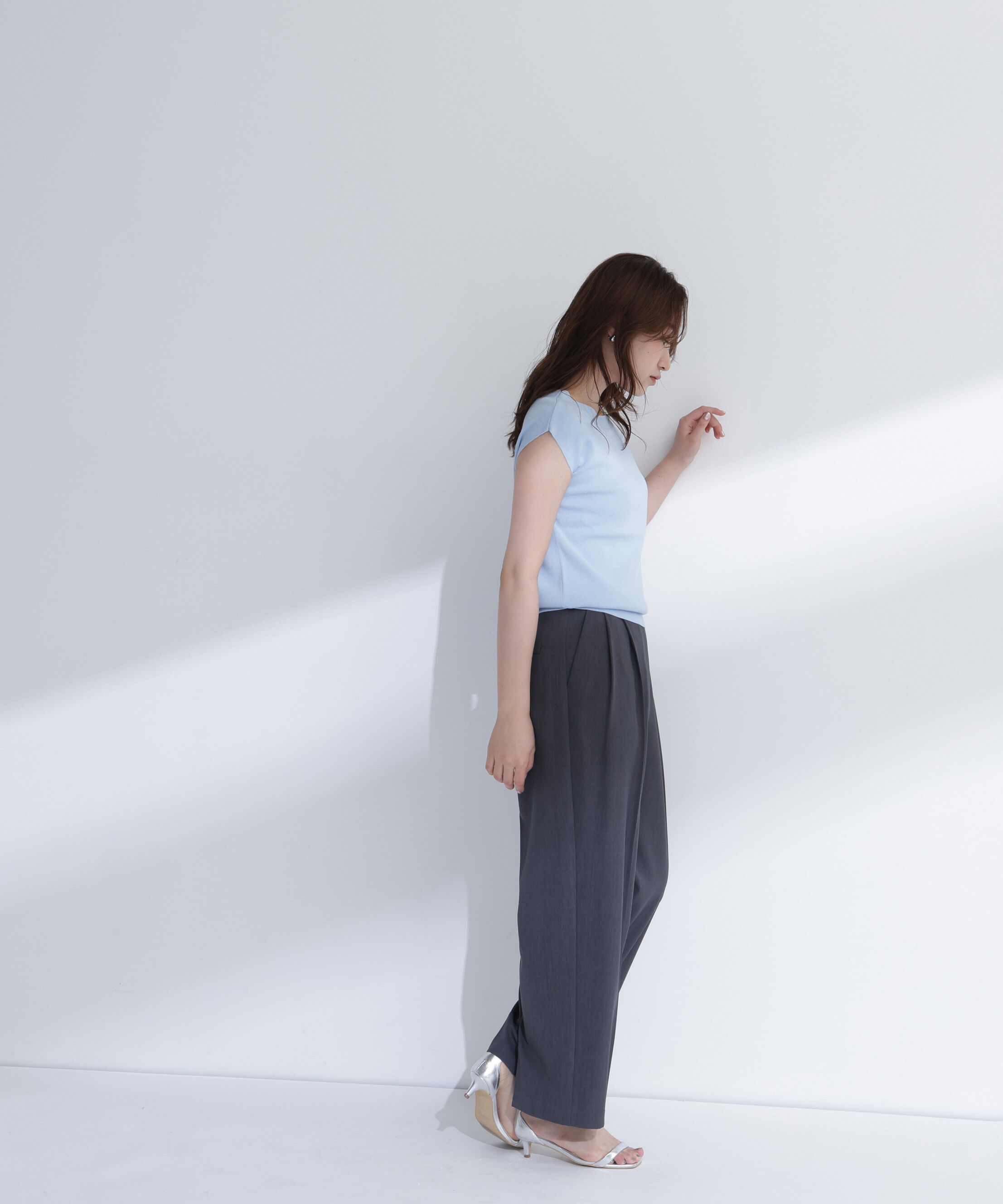  「総針ベーシックニット ボートネック」|ニット・セーター|