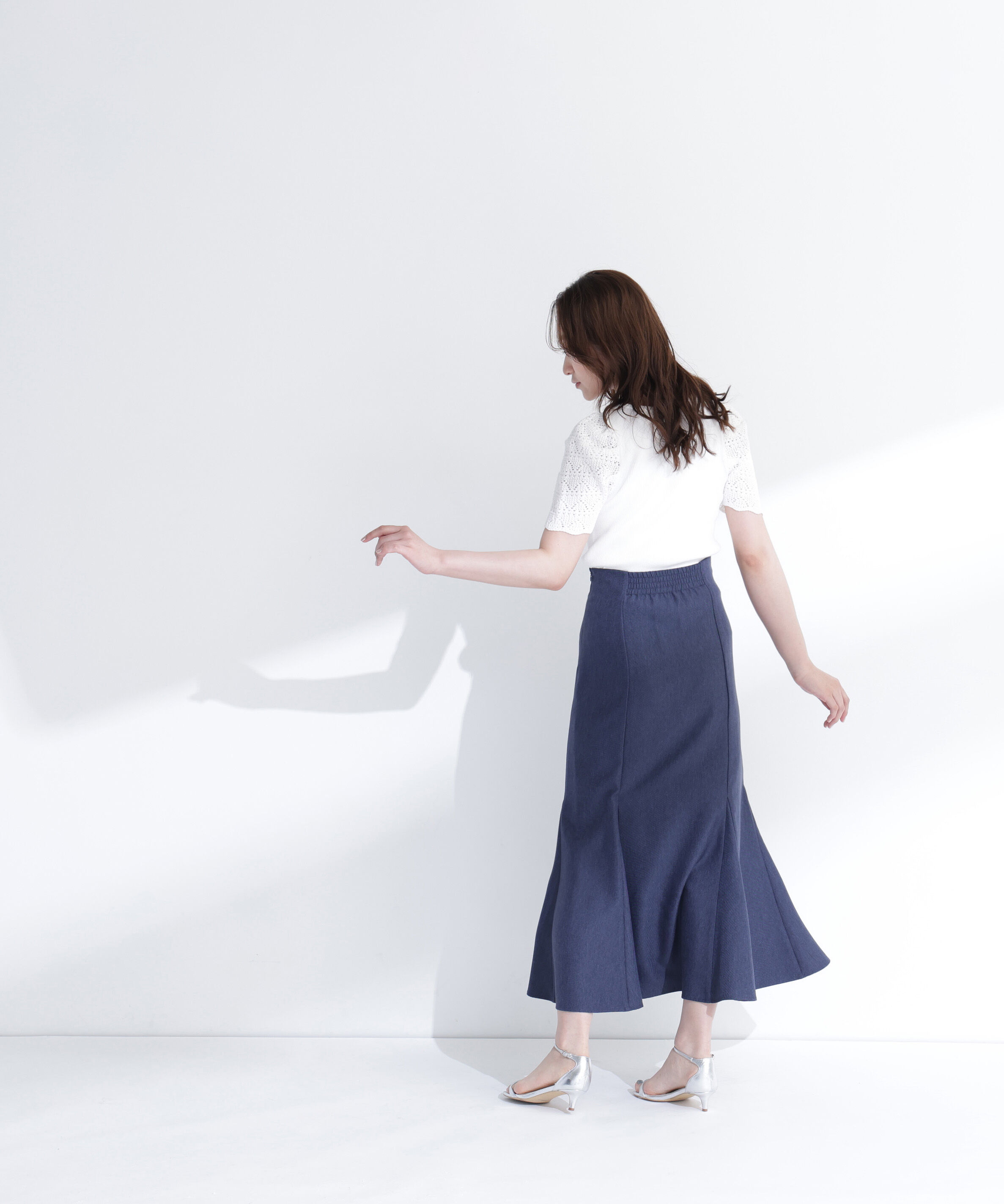  「柄編みスリーブニット」|ニット・セーター|