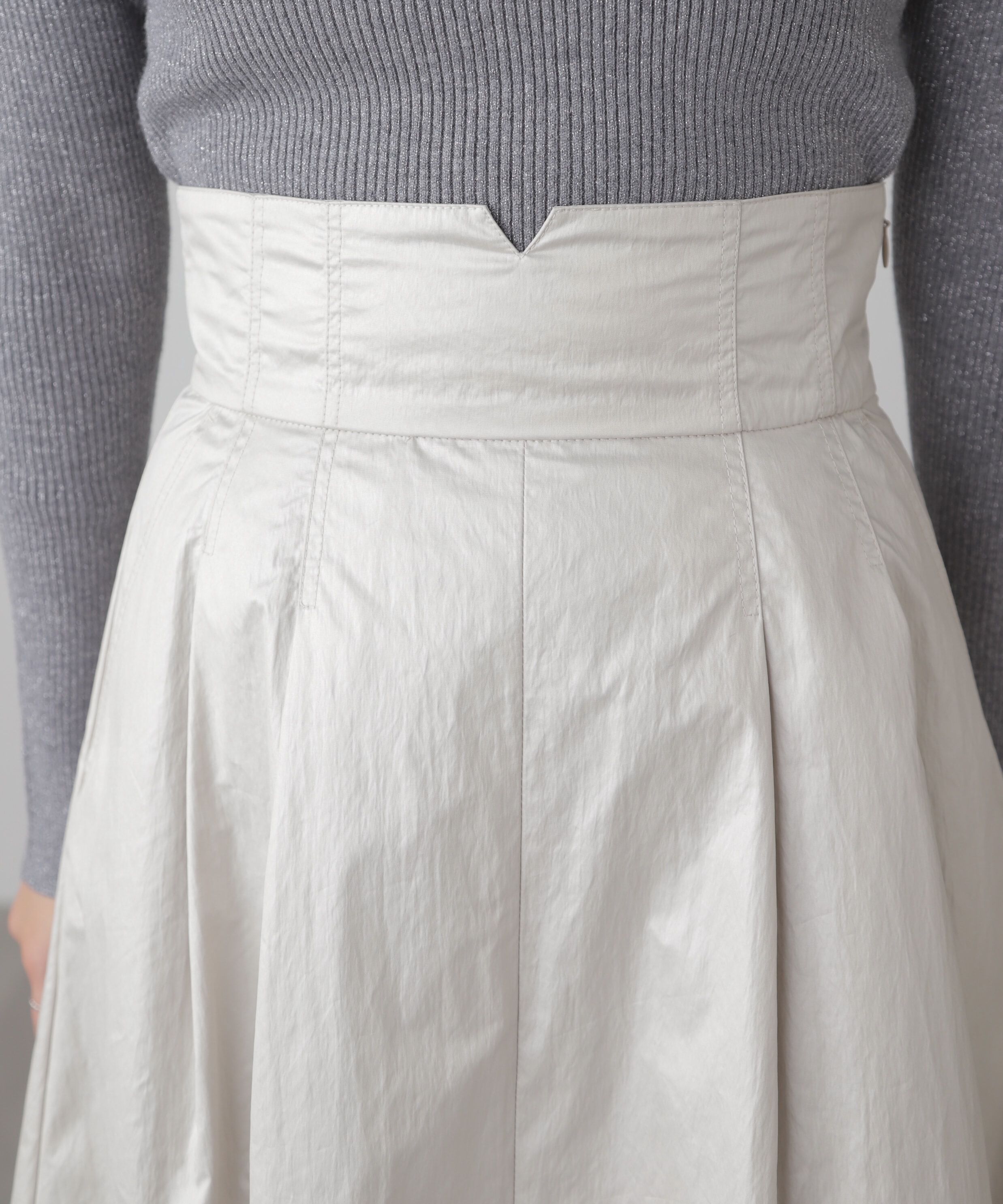  「ハイウエストタックスカート」|スカート|