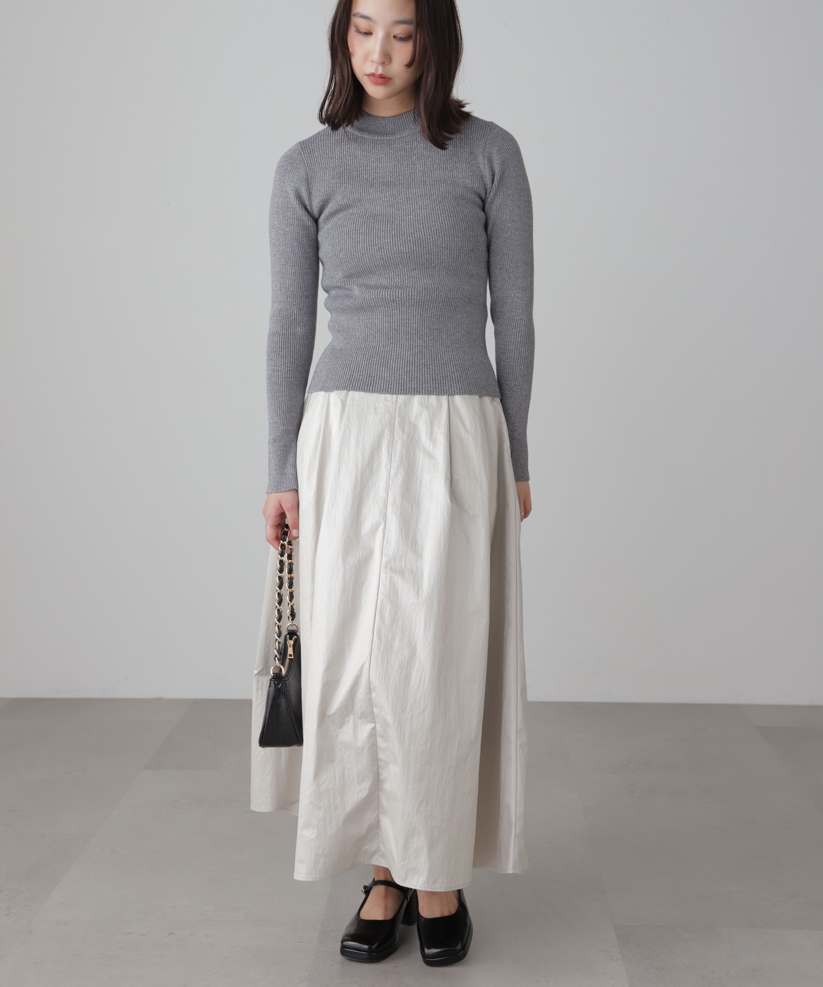  「ハイウエストタックスカート」|スカート|