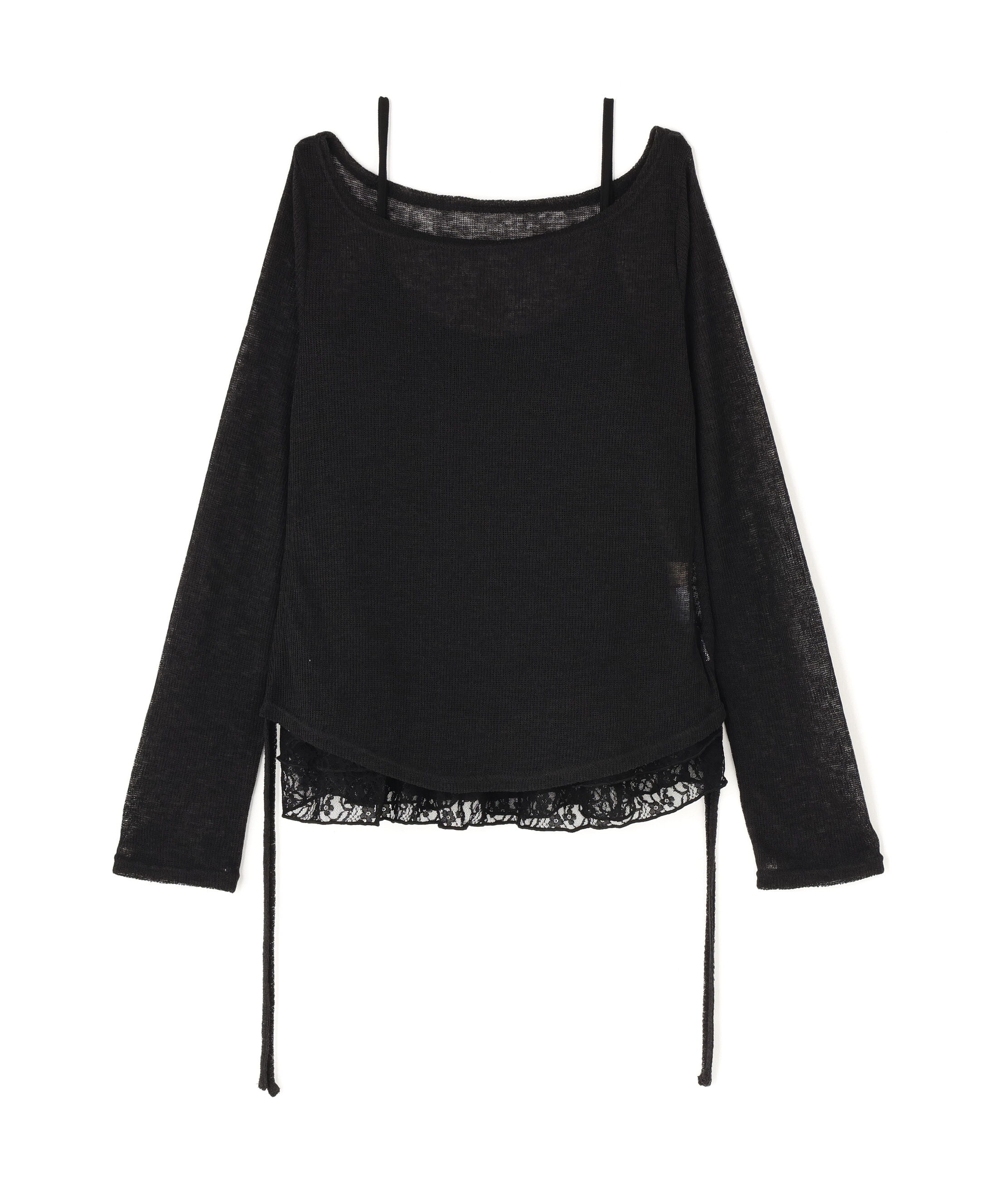  「メランジドロストレースティアードキャミセット」|Tシャツ・カットソー|