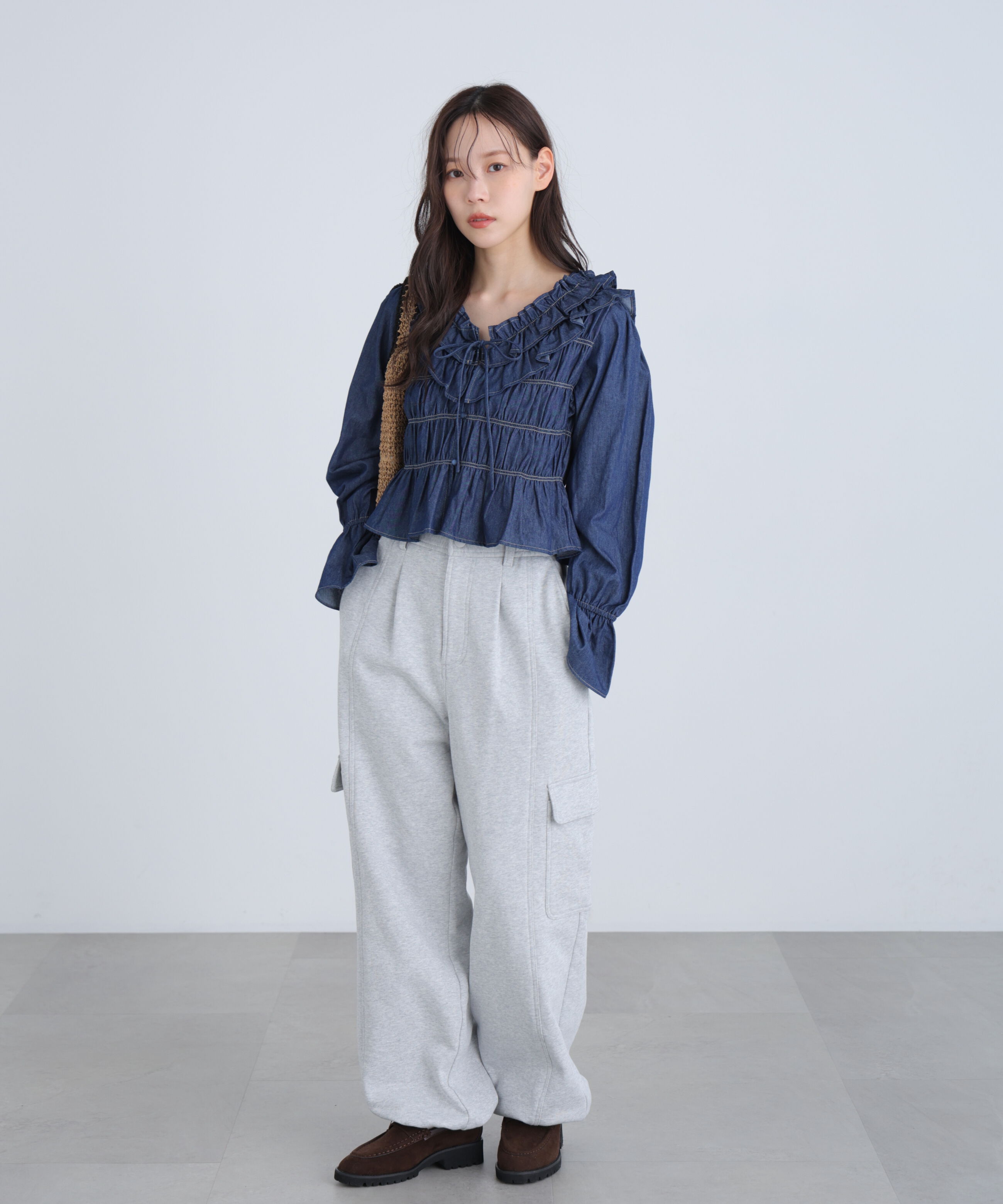  「アソート前後2wayフリルブラウス」|シャツ・ブラウス|