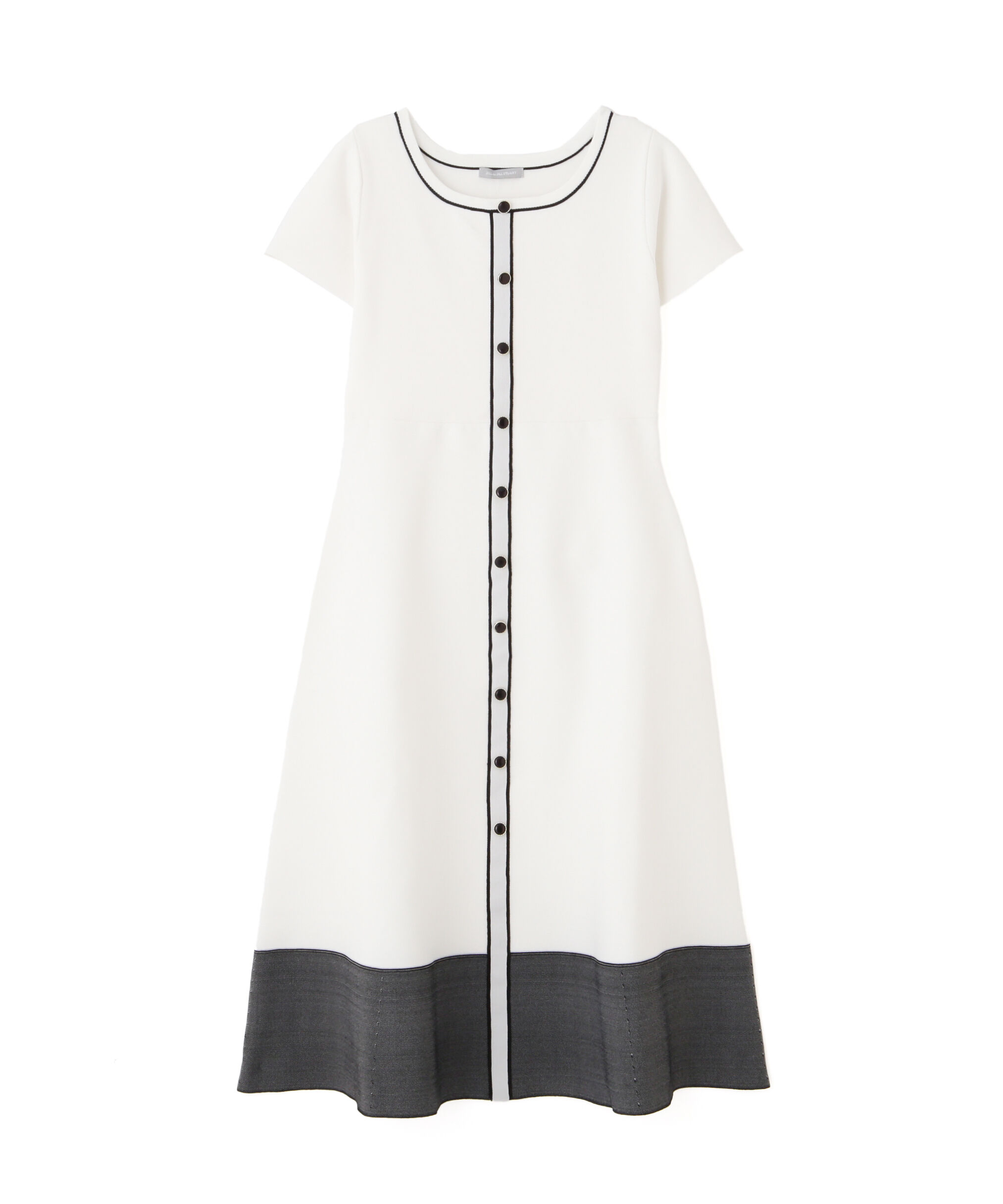  「半袖フレアニットワンピース」|ワンピース|