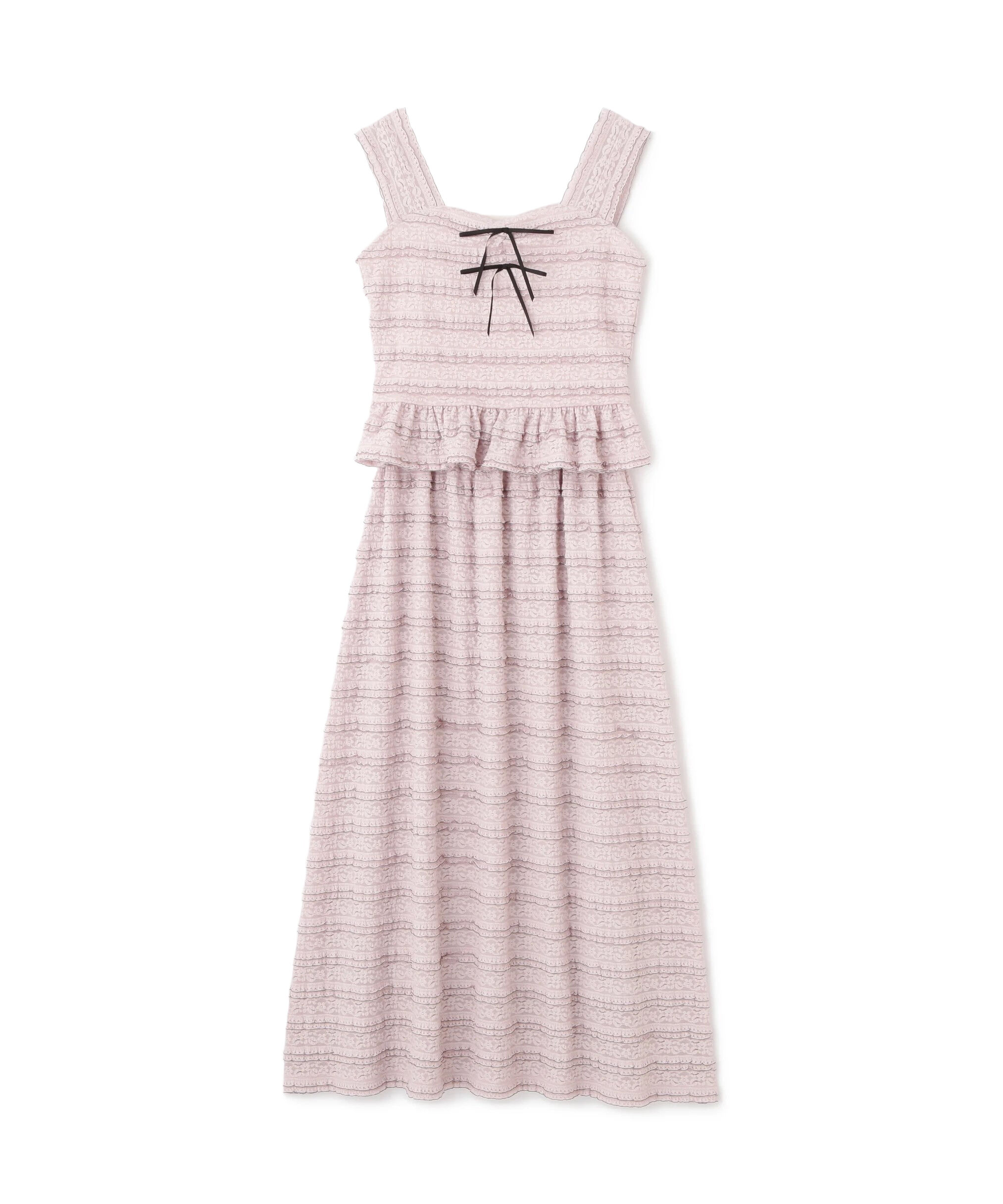  「バイカラーストレッチレースセットアップ」|ワンピース|