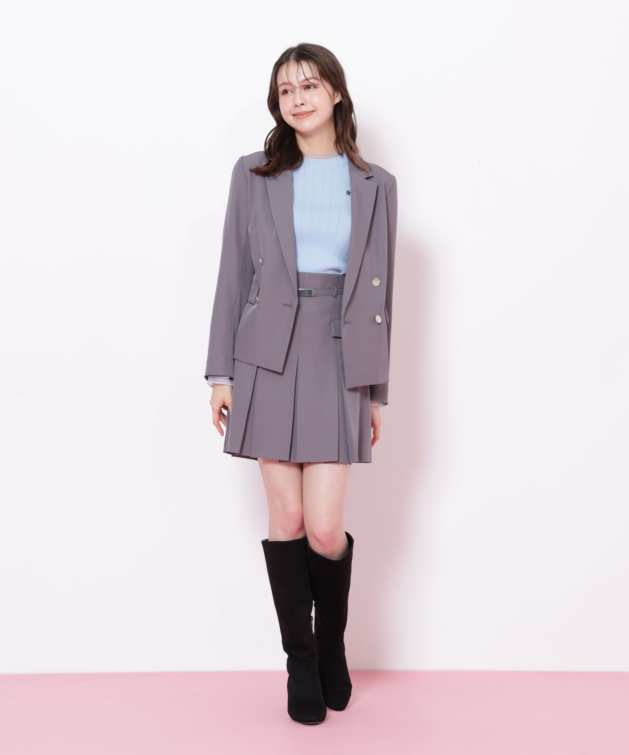  「＜セットアップ対応＞ベーシックツイルダブル釦ジャケット」|その他|