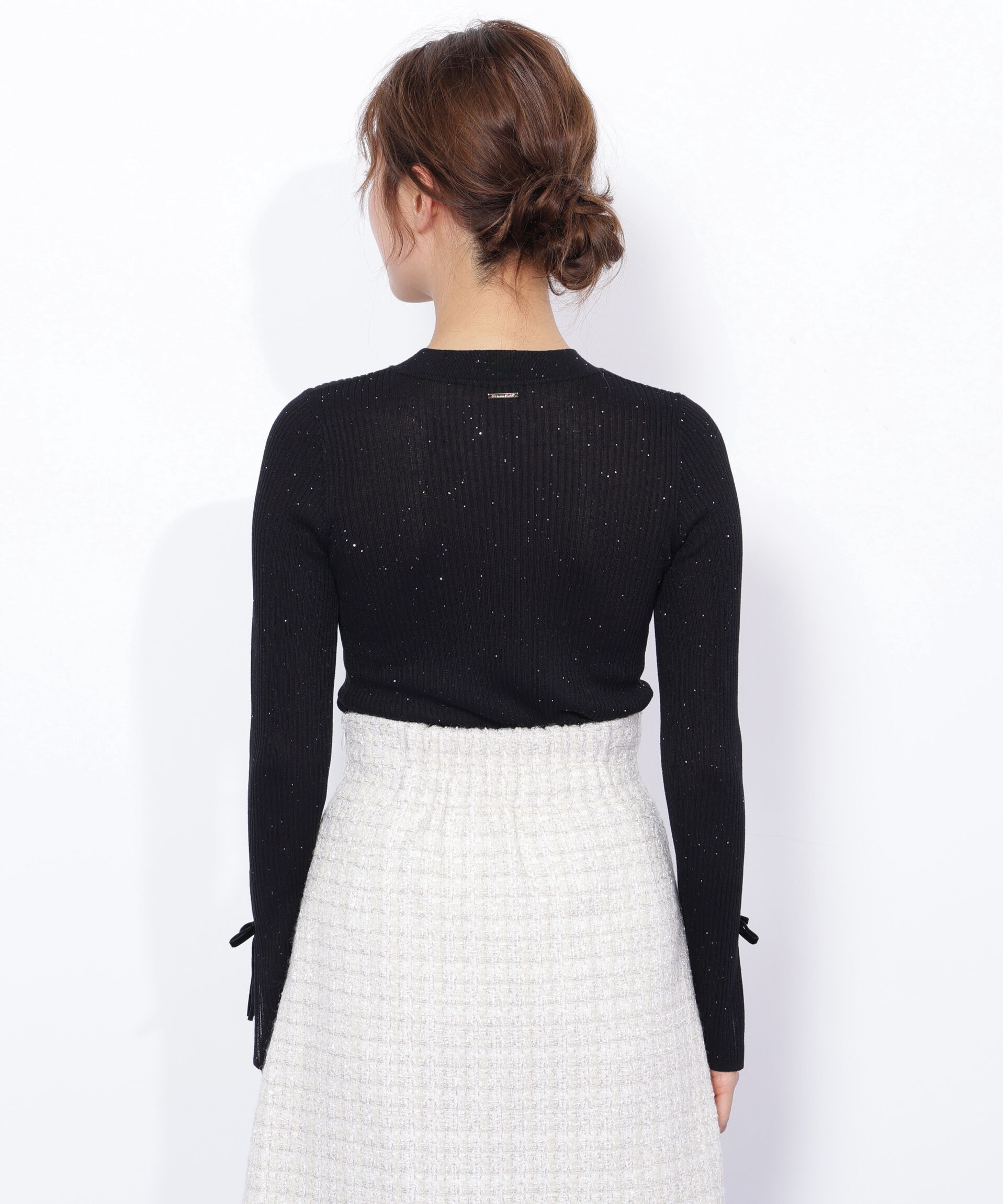  「スパンコールコンパクトリブニット」|ニット・セーター|