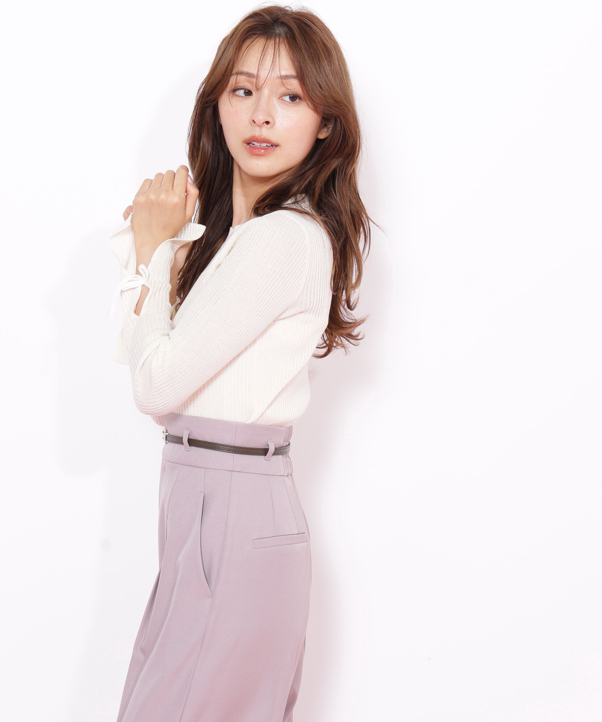  「スパンコールコンパクトリブニット」|ニット・セーター|