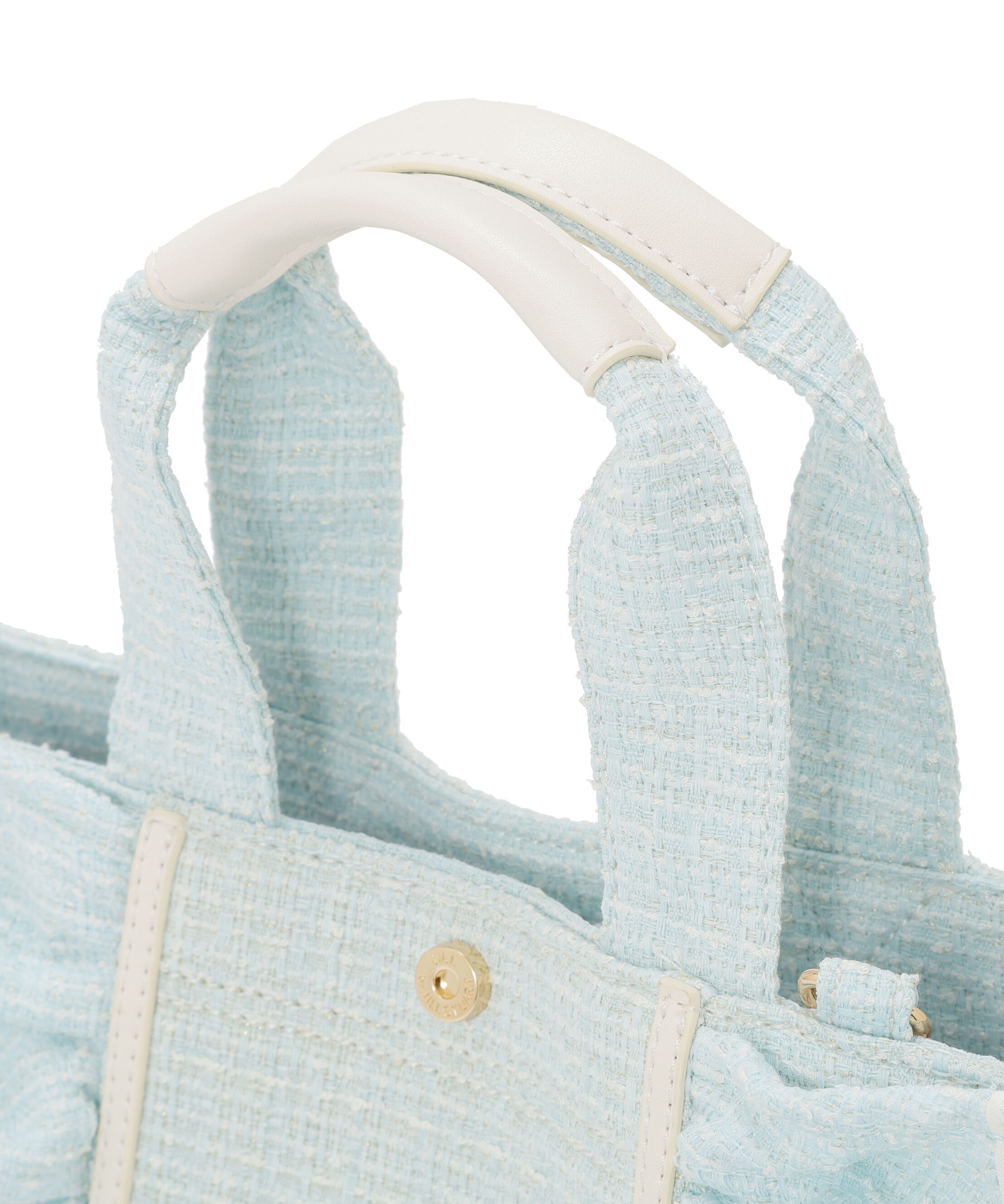  「パステルツイードフレームフリルトートバッグ」|その他|