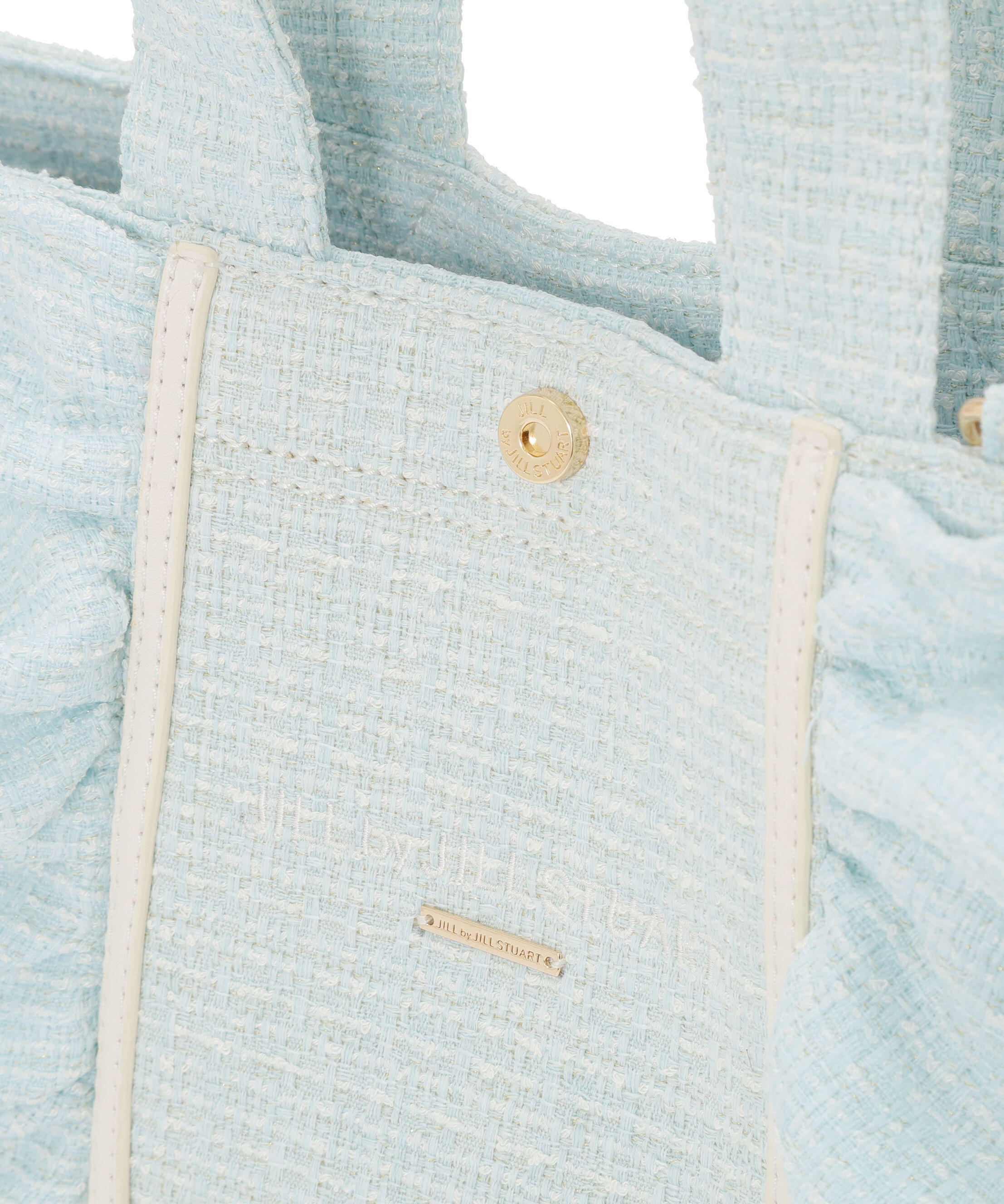  「パステルツイードフレームフリルトートバッグ」|その他|