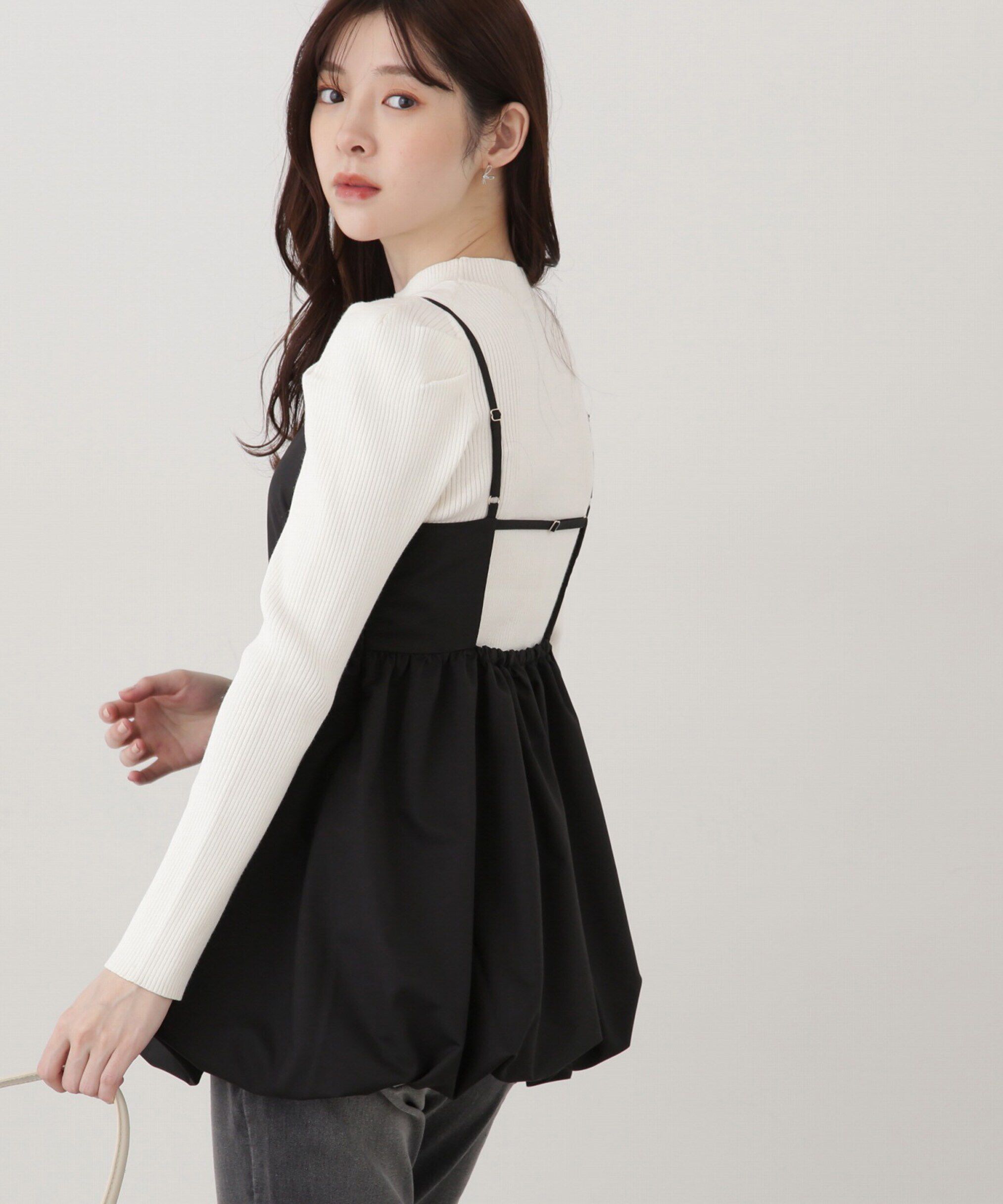 PROPORTION BODY DRESSING「パワーショルダーニット」|ニット・セーター|