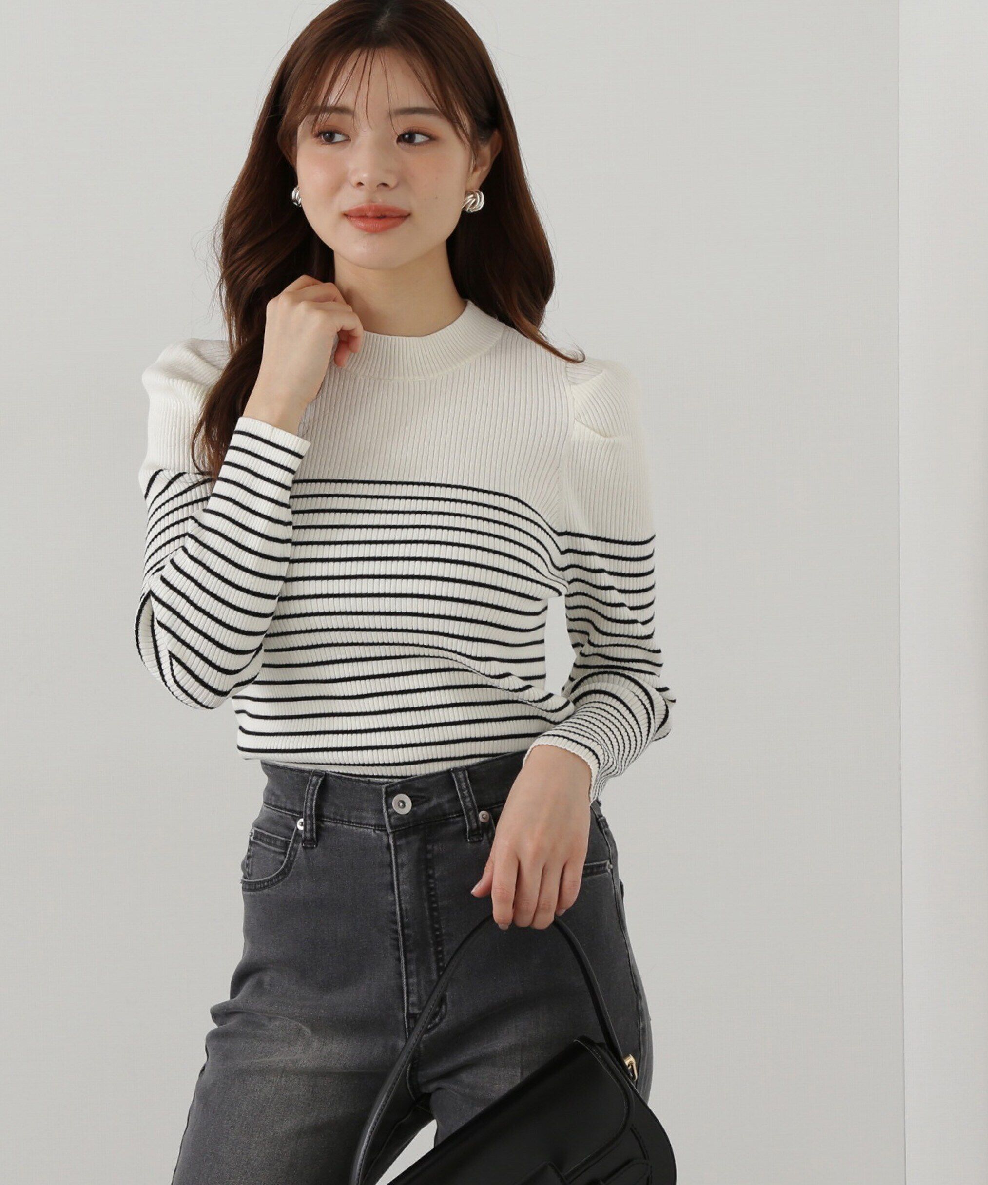 PROPORTION BODY DRESSING「パワーショルダーニット」|ニット・セーター|