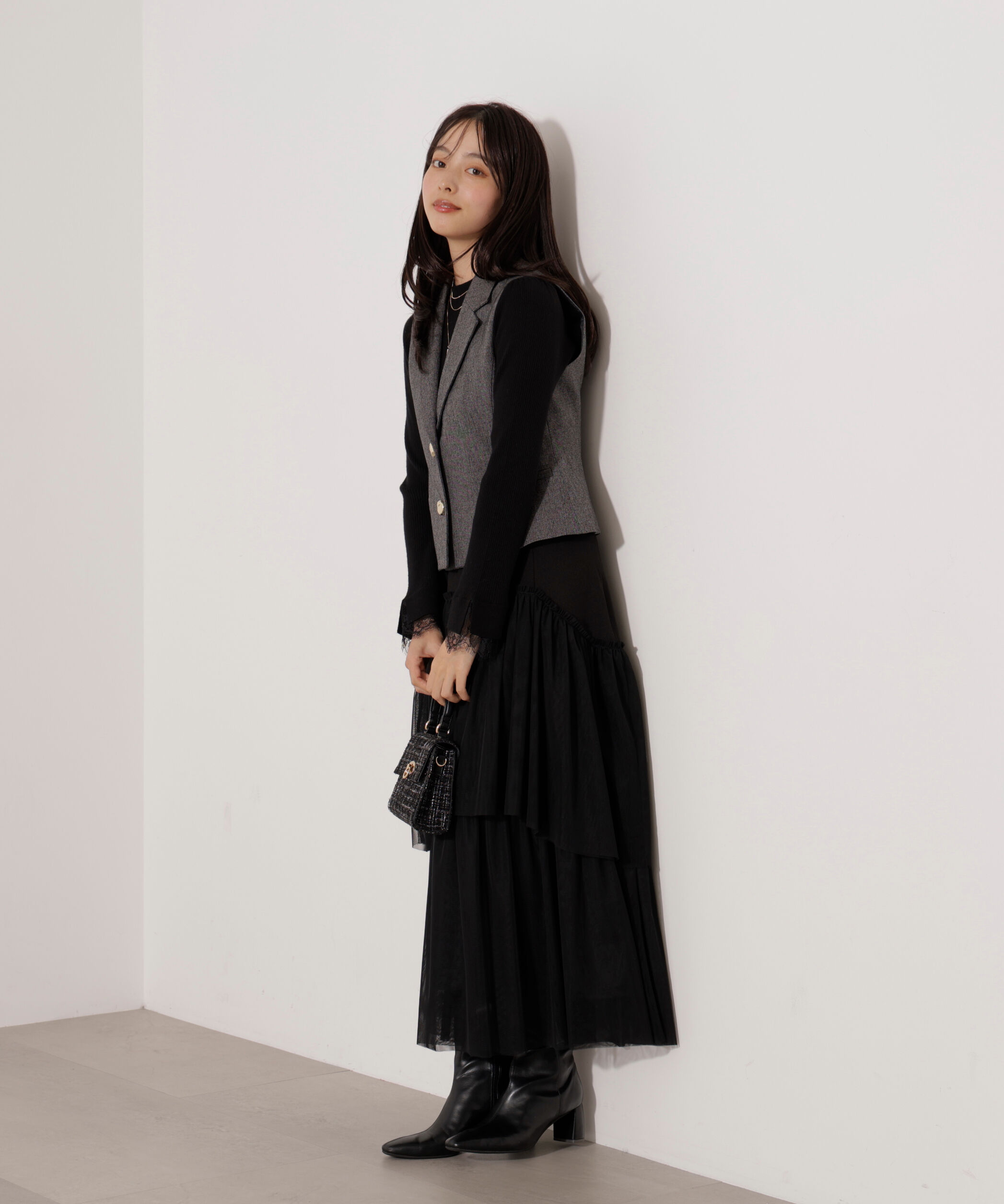 PROPORTION BODY DRESSING「テーラードジレセットアップ」|ワンピース|