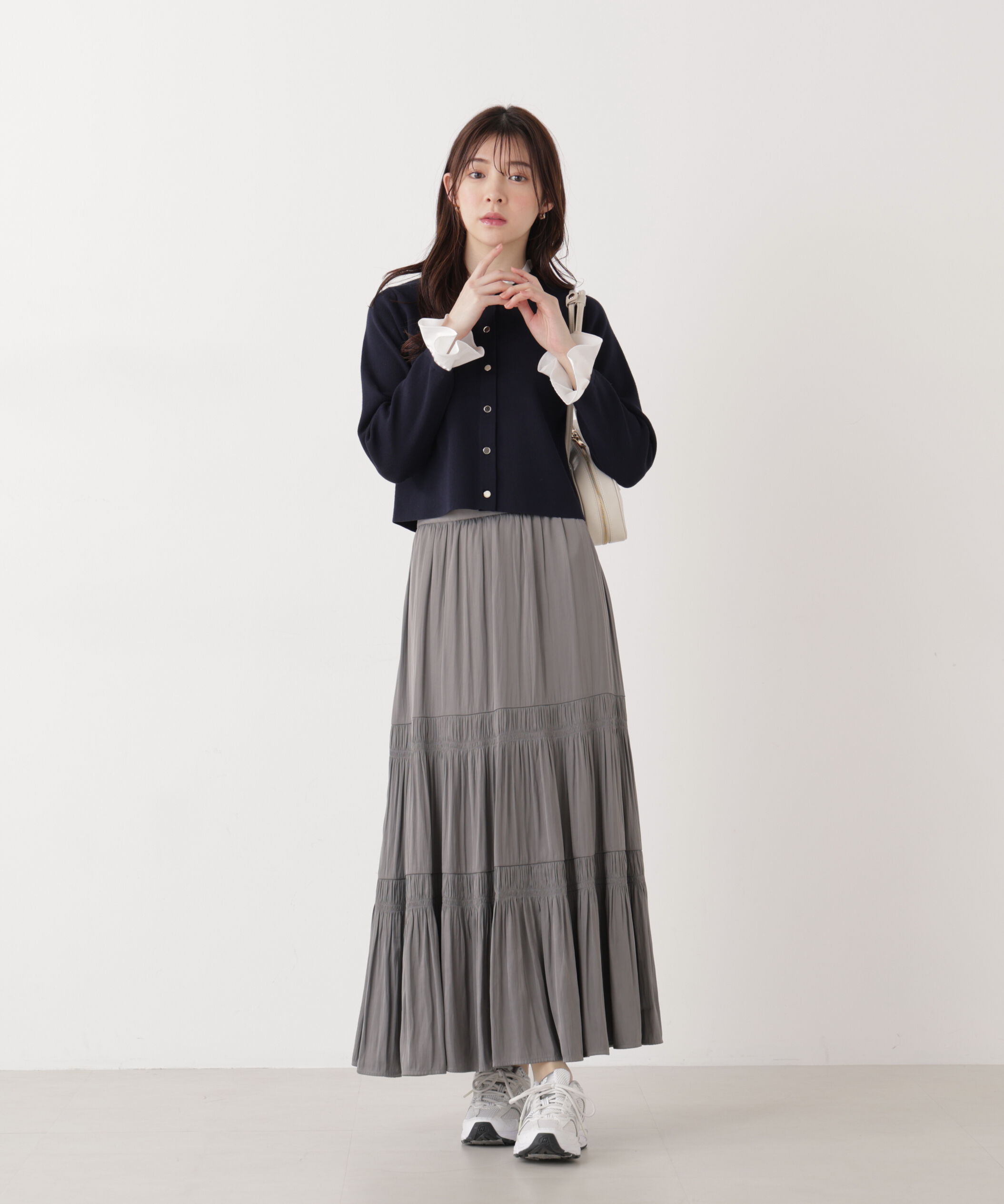 PROPORTION BODY DRESSING「《EDIT COLOGNE》ランダムギャザースカート　26SS」|スカート|