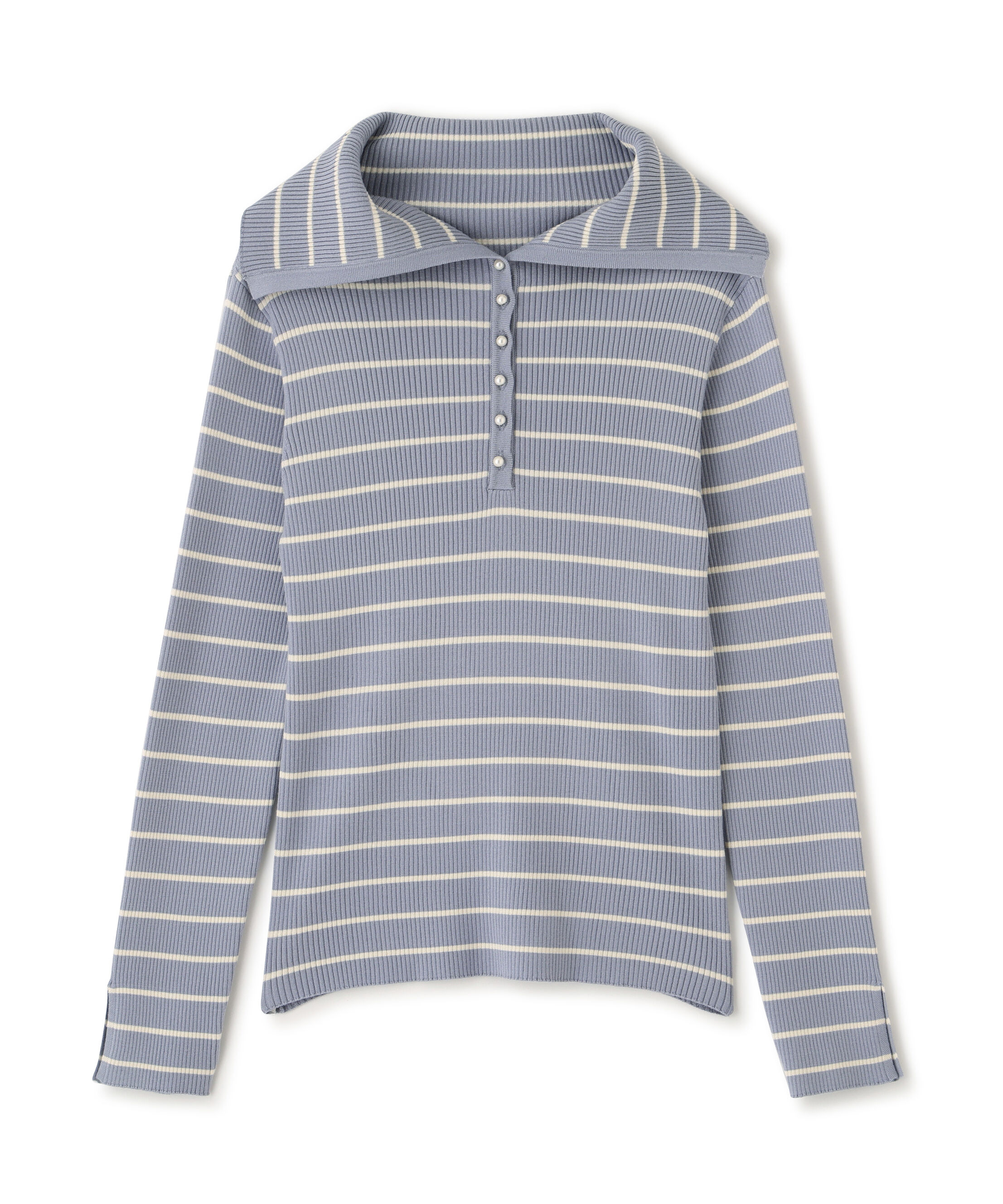 PROPORTION BODY DRESSING「〈a/mie〉ビッグカラーリブニット　　26SS」|カーディガン|