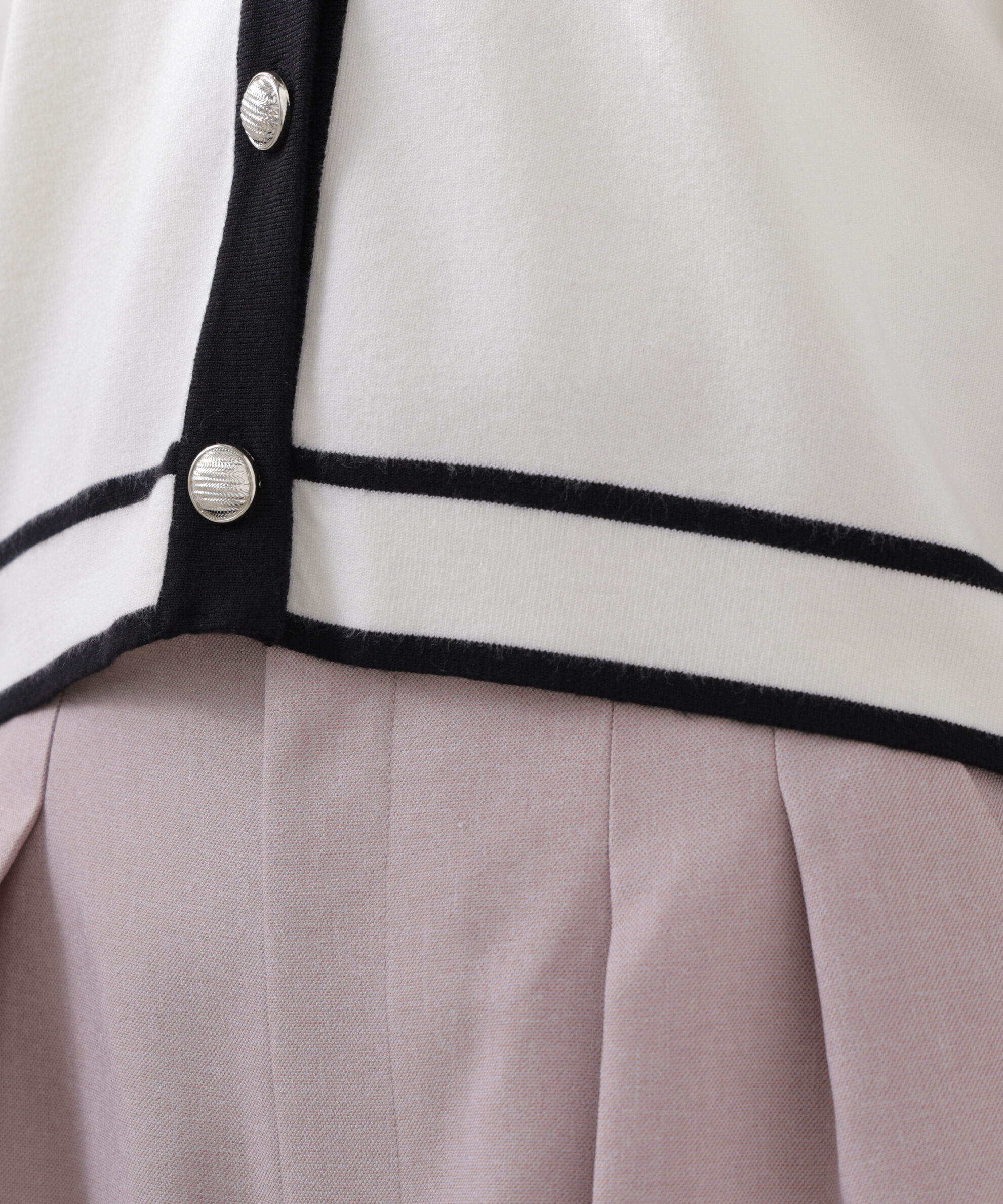 PROPORTION BODY DRESSING「バイカラーアンサンブル　26SS」|ニット・セーター|