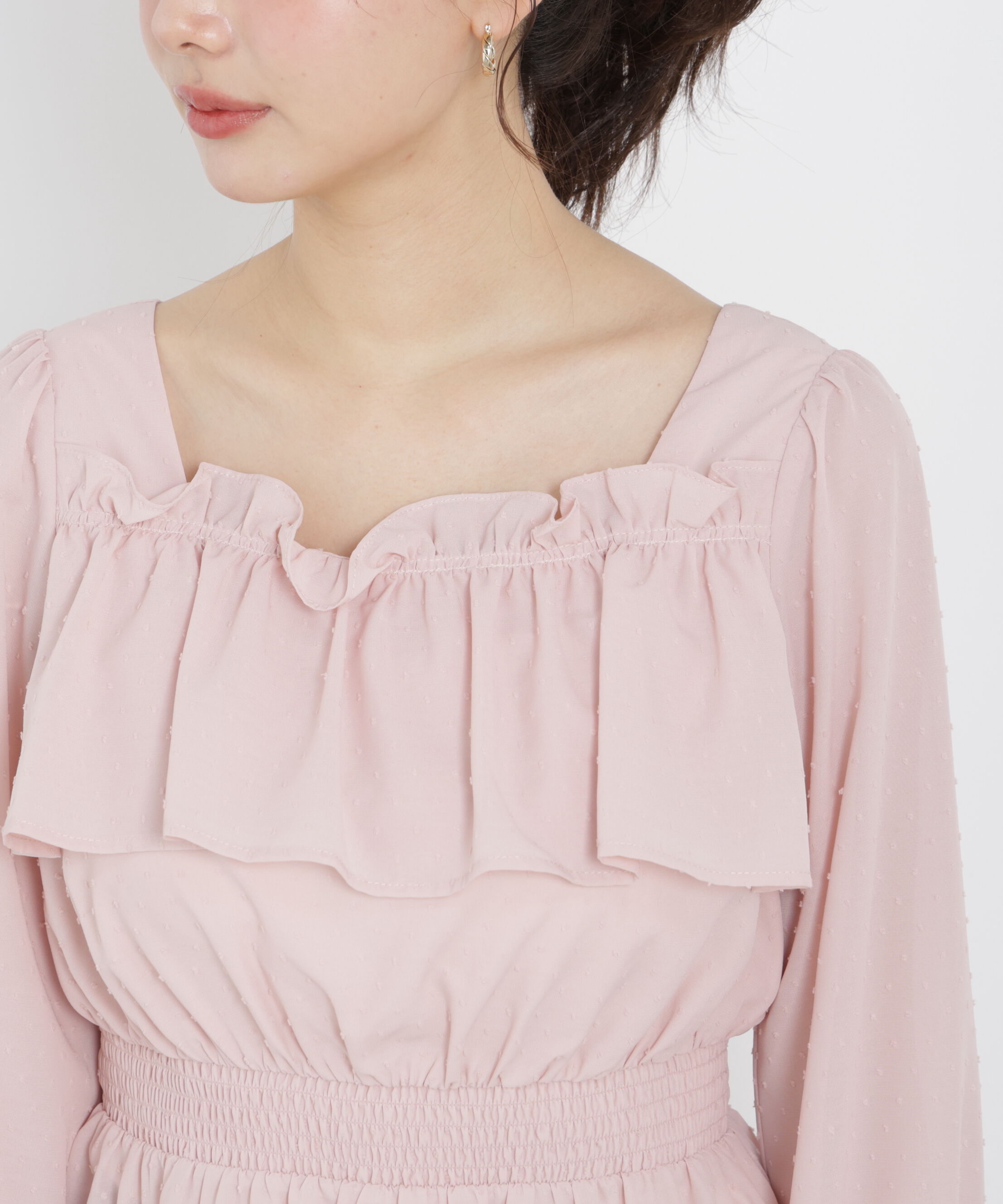 PROPORTION BODY DRESSING「＜ウォッシャブル＞フリルシャーリングブラウス　26SS」|シャツ・ブラウス|