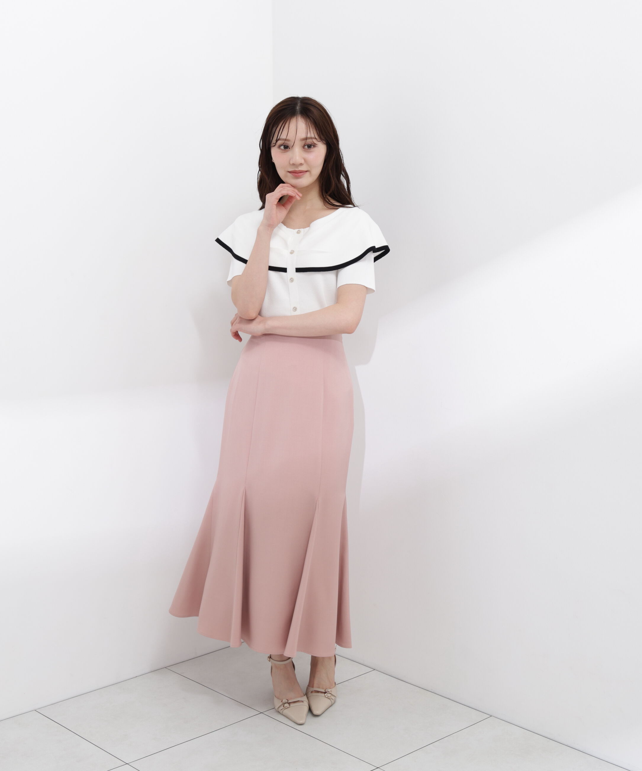 PROPORTION BODY DRESSING「＜ウォッシャブル＞ハイウエストマーメイドスカート　26SS」|スカート|