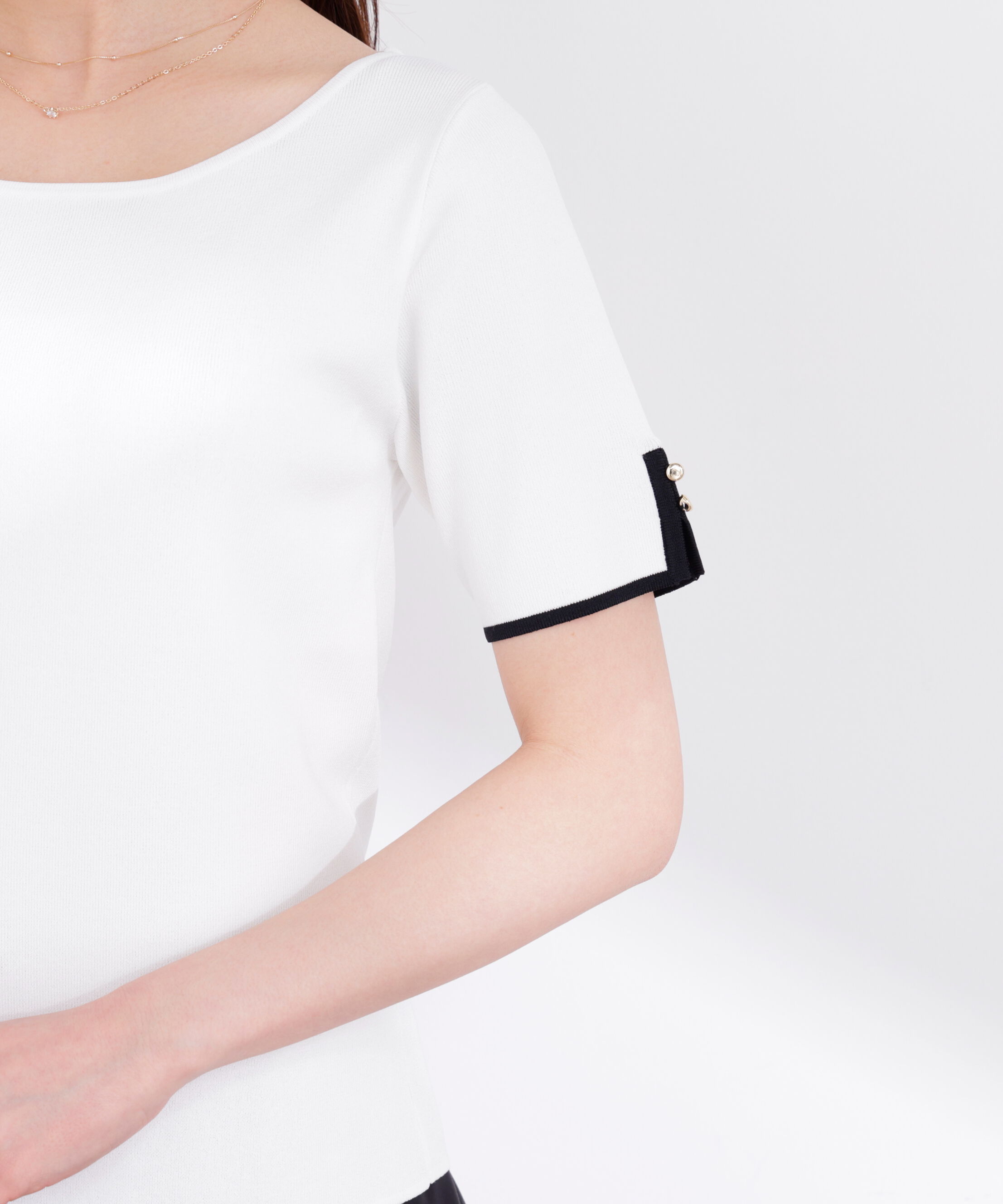 PROPORTION BODY DRESSING「5分袖ベーシックニット 26SS」|ニット・セーター|