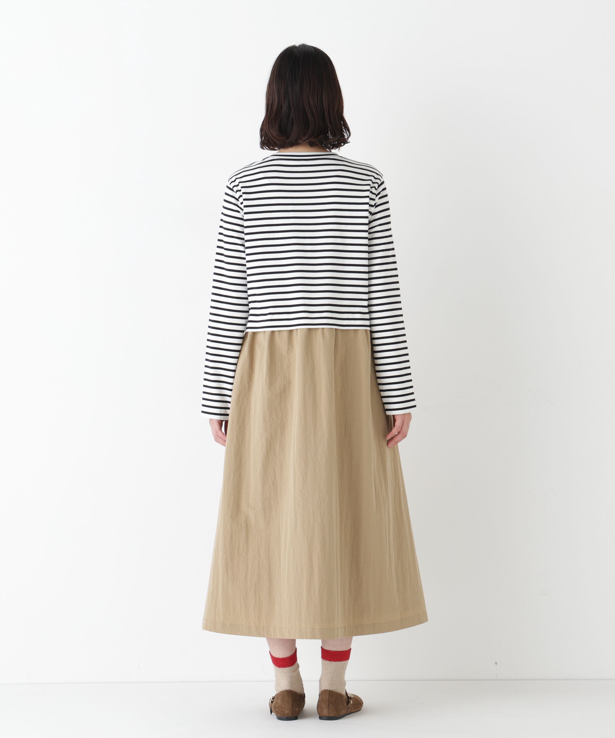  「◆ドッキングモックネックプルオーバーワンピース」|ワンピース|