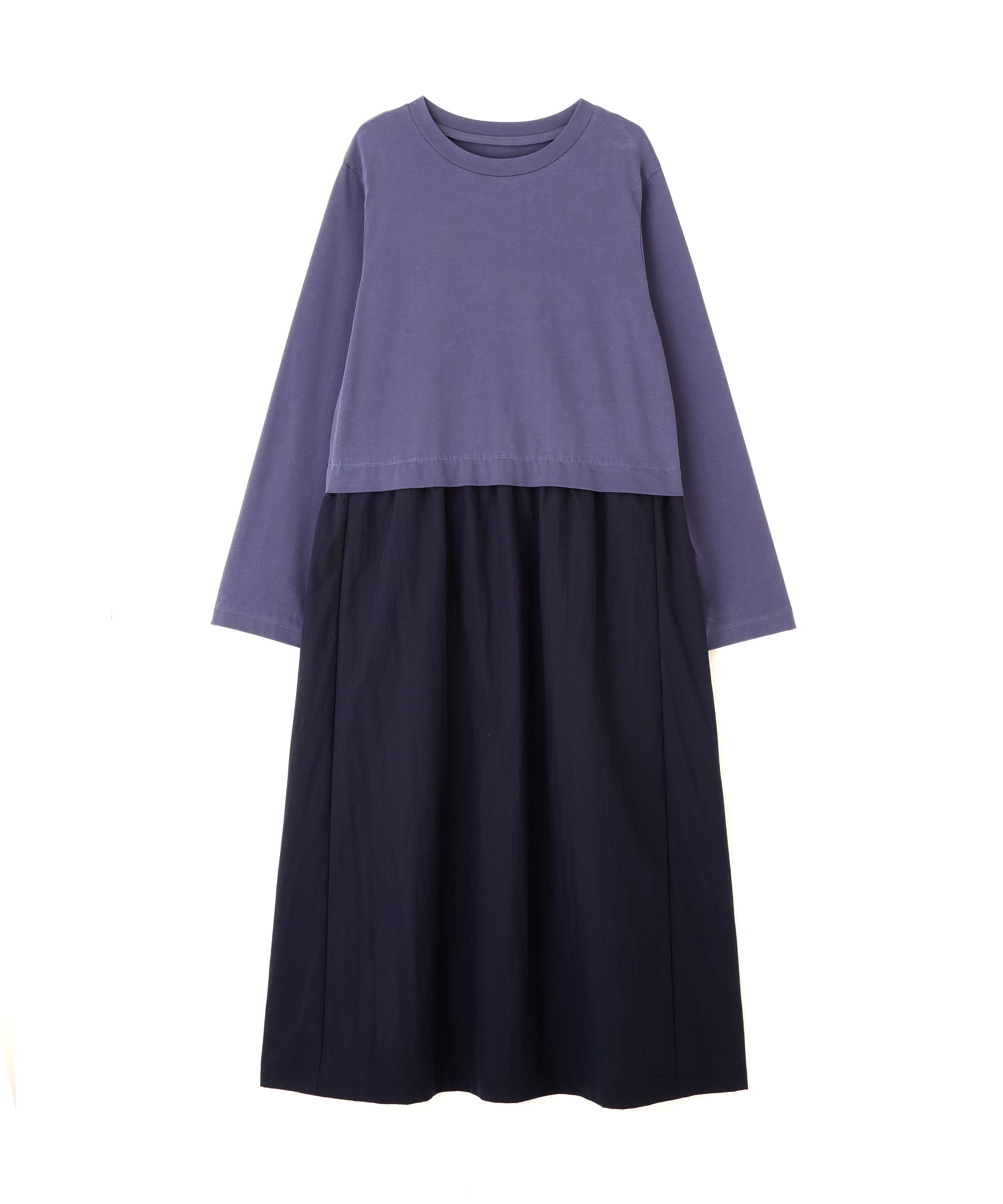  「◆ドッキングモックネックプルオーバーワンピース」|ワンピース|