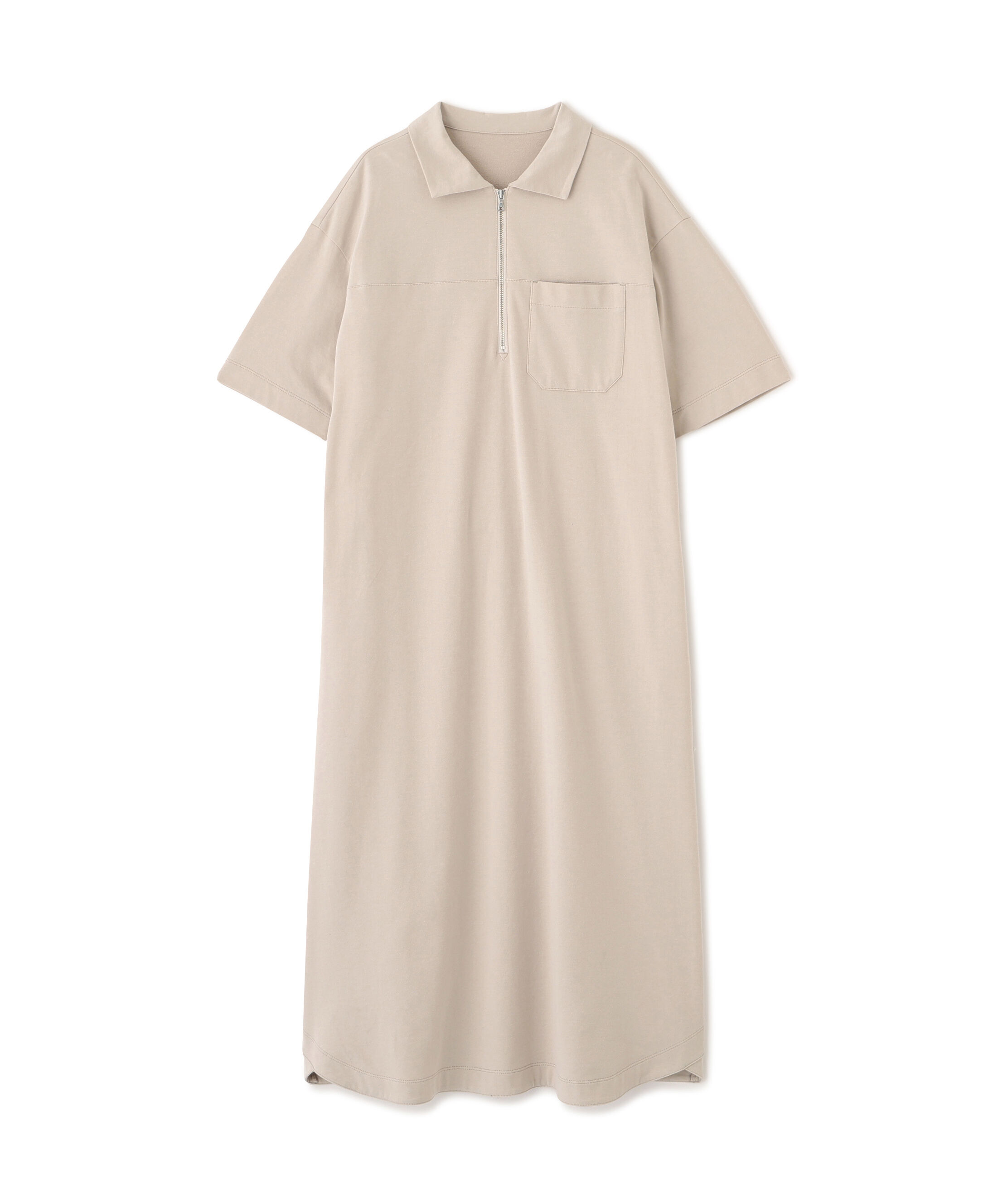  「◆ハーフジップカットソーワンピース」|ワンピース|