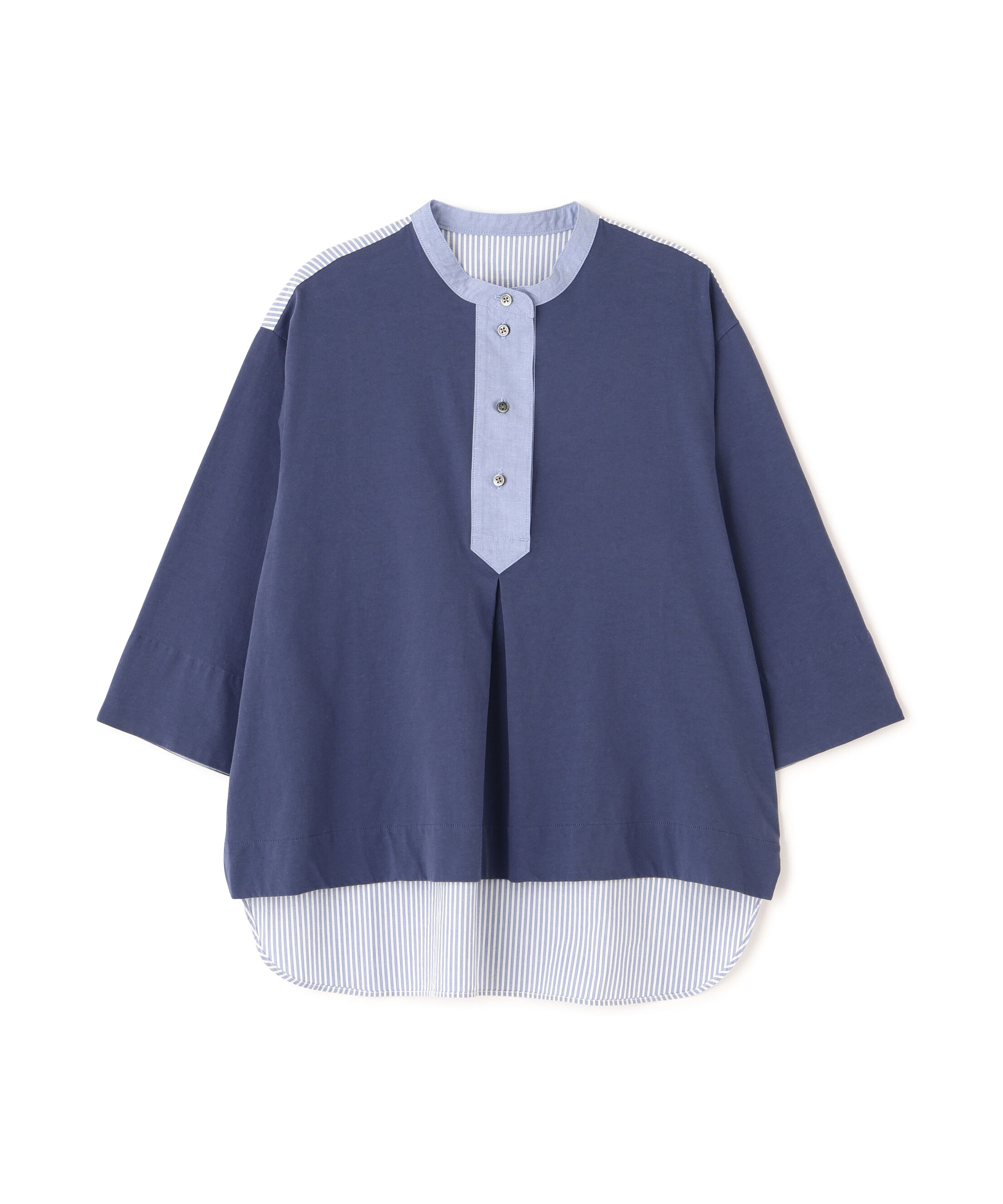  「◆異素材使い配色プルオーバー」|Tシャツ・カットソー|